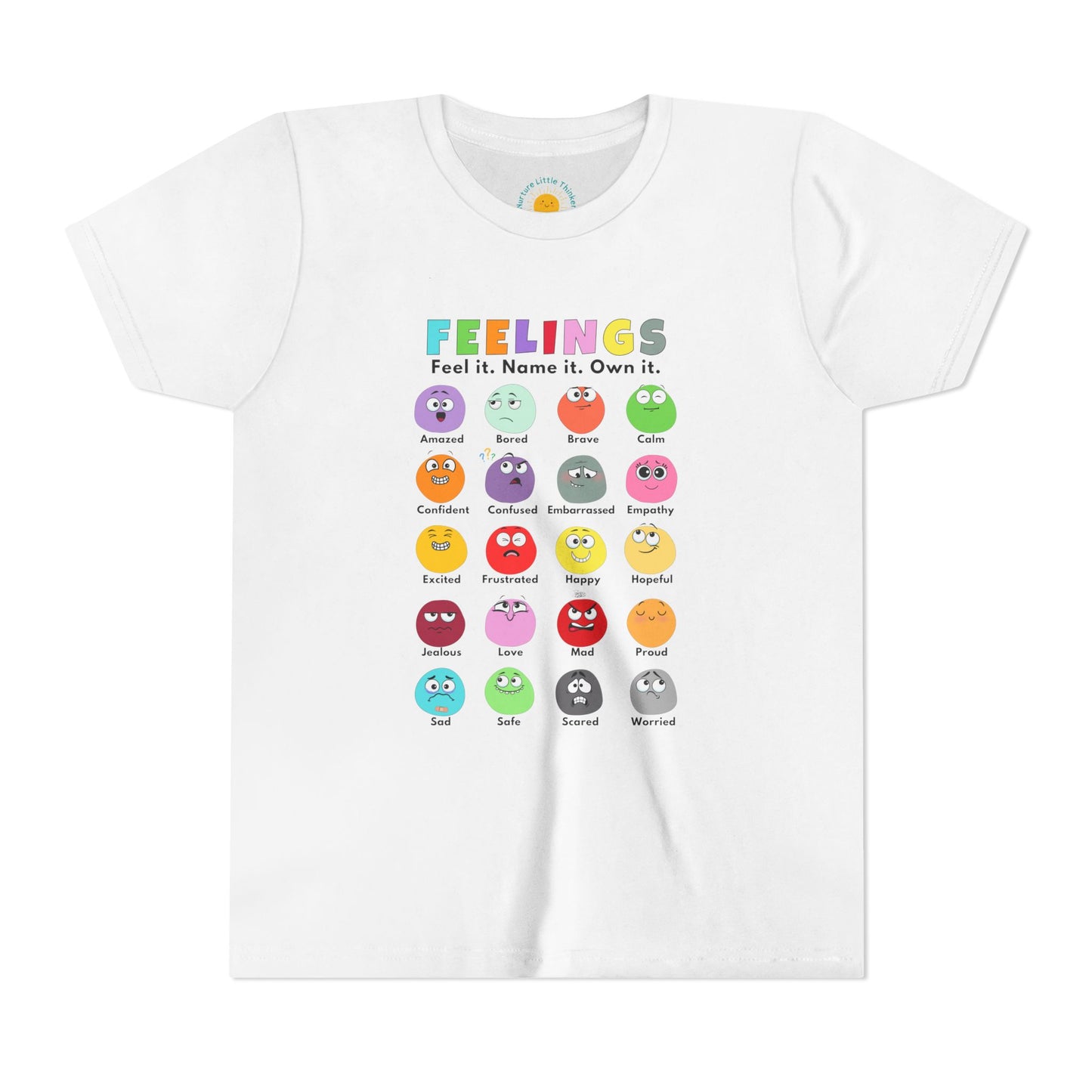 Feelings Chart Youth T-Shirt (BC3001Y)
