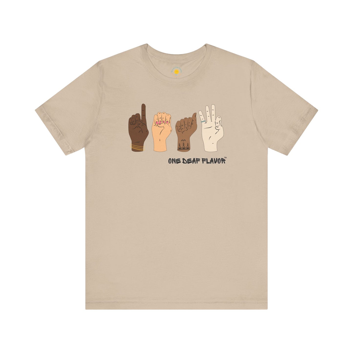 ASL Inclusive DEAF Unisex Jersey Short Sleeve T-Shirt (BC3001)