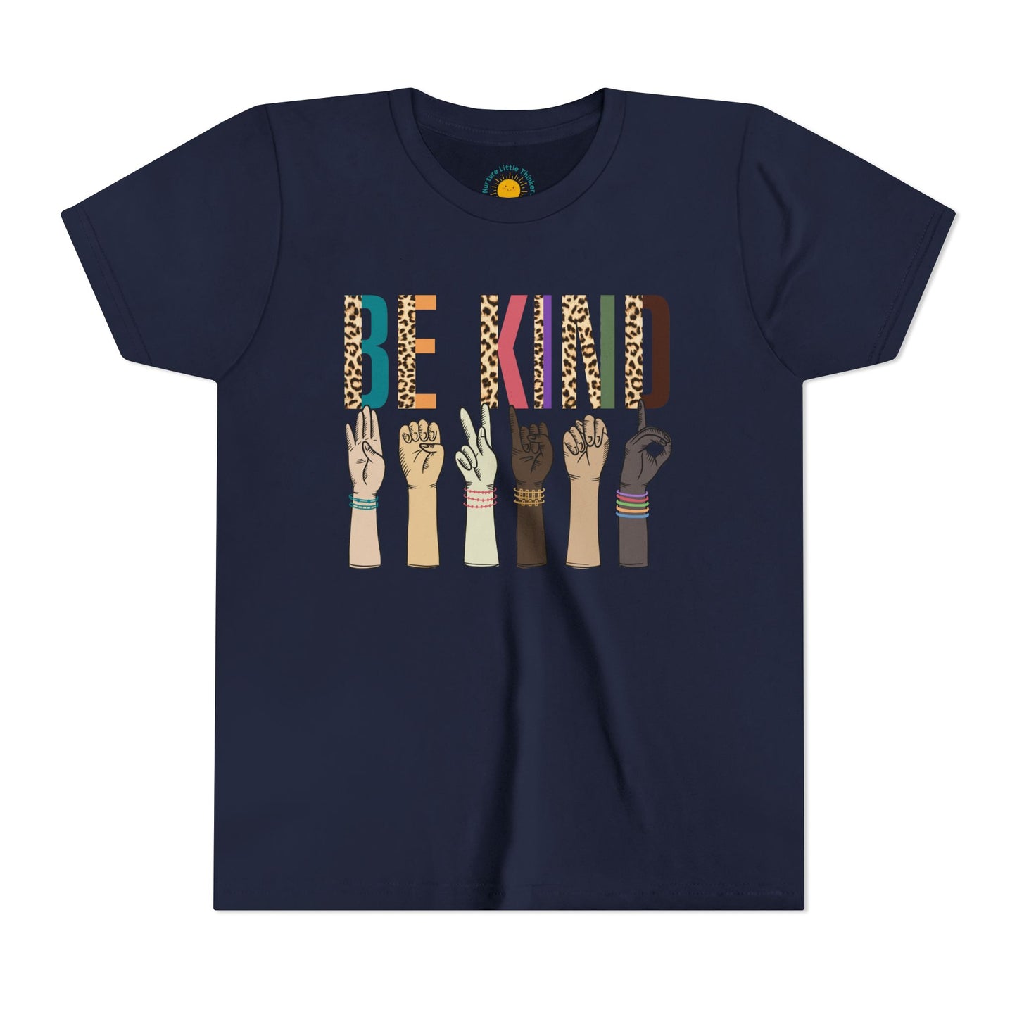 ASL Be Kind Youth T-Shirt (BC3001Y)