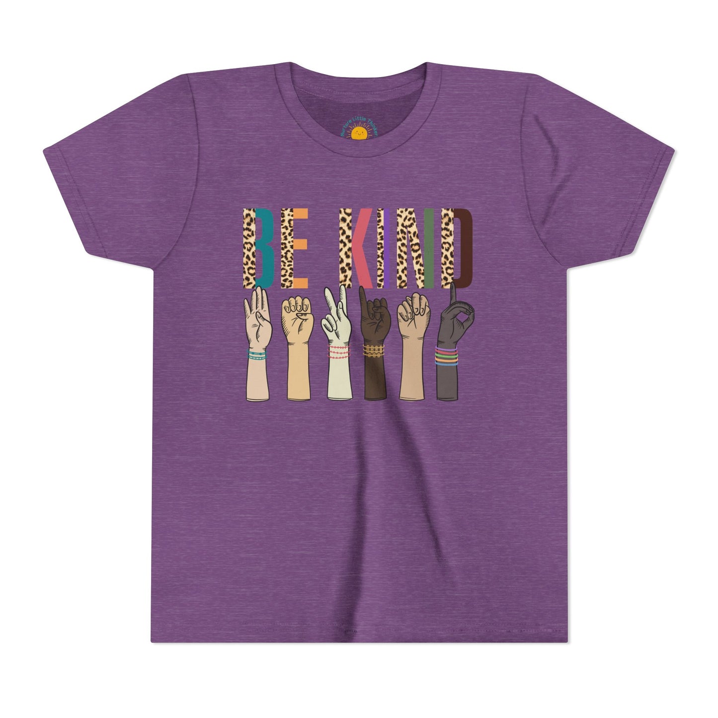 ASL Be Kind Youth T-Shirt (BC3001Y)