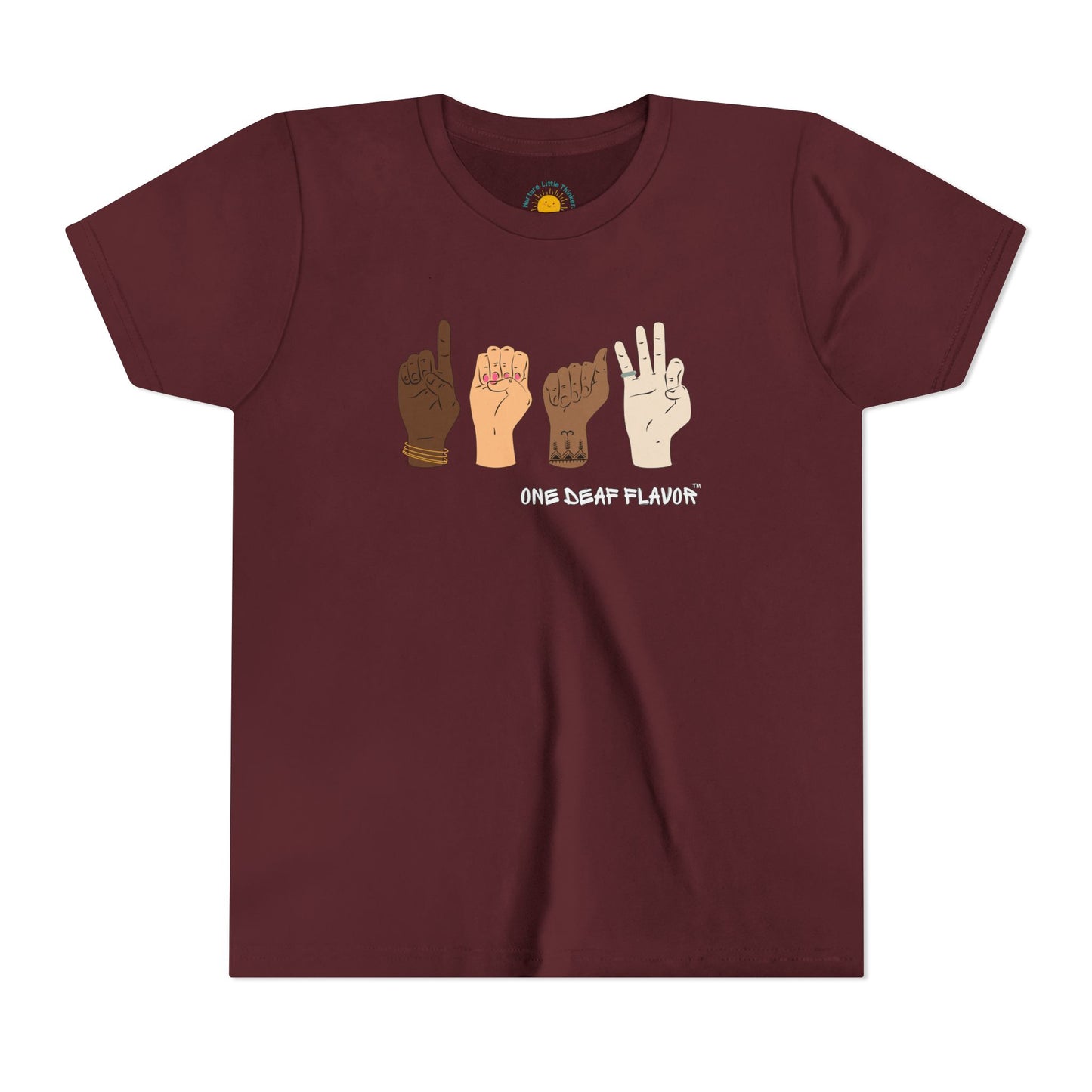 ASL Deaf Inclusive Youth T-Shirt (BC3001Y)
