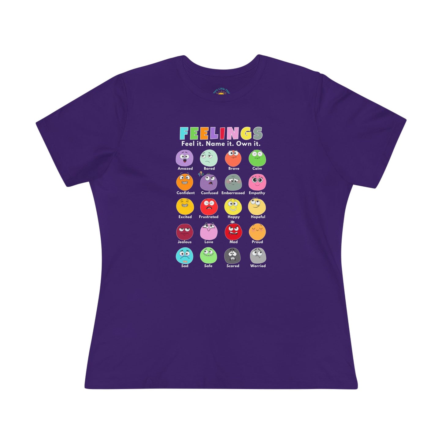 Feelings Chart Women's Jersey T-Shirt (BC6400, Relaxed Fit)