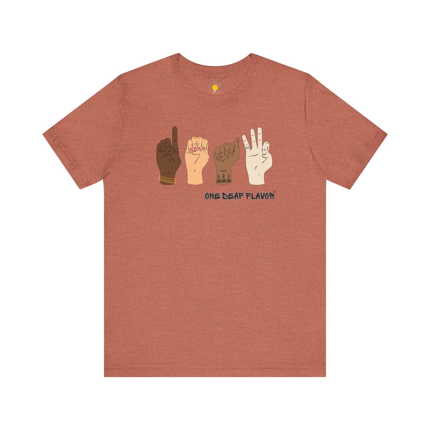 ASL Inclusive DEAF Unisex Jersey Short Sleeve T-Shirt (BC3001)