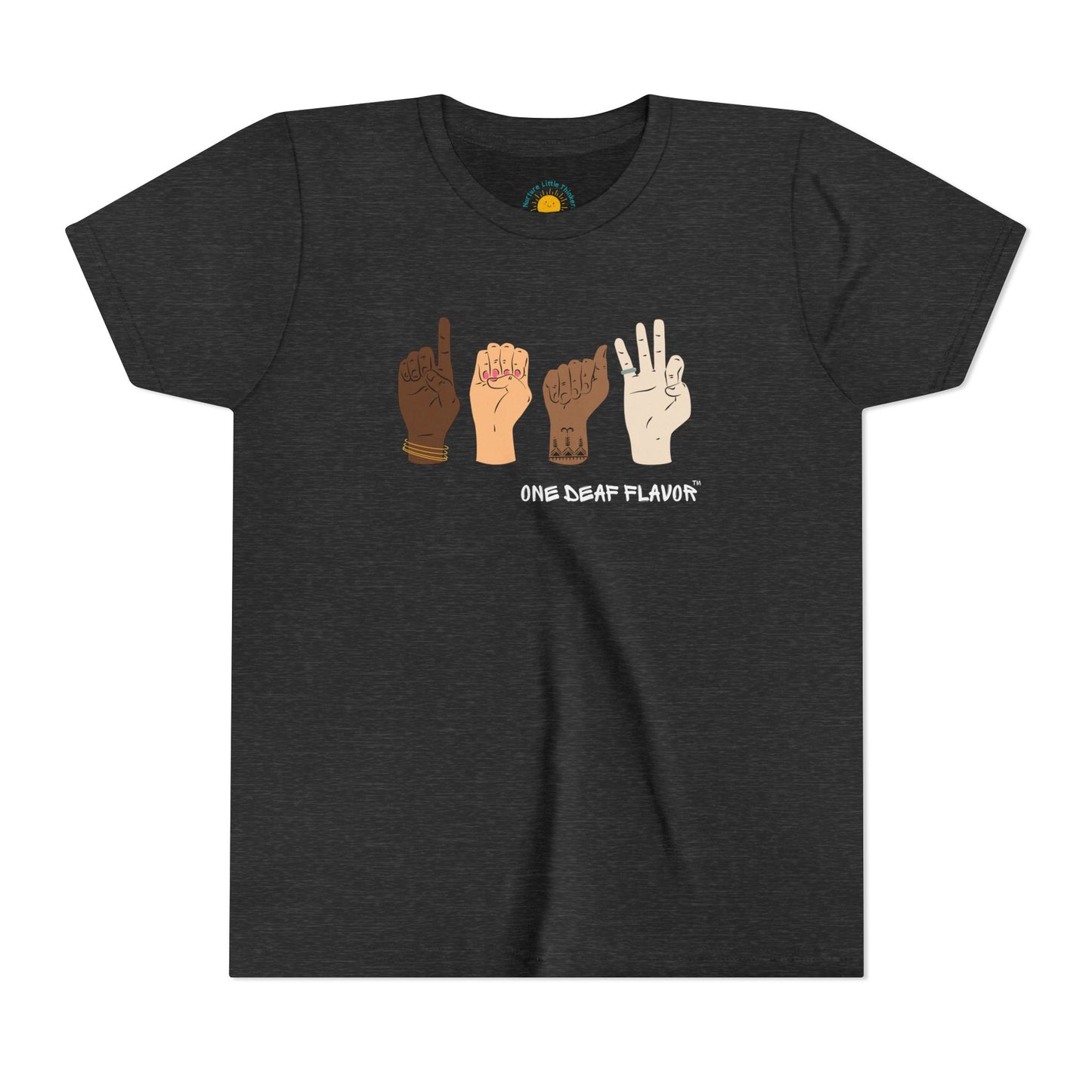 ASL Deaf Inclusive Youth T-Shirt (BC3001Y)