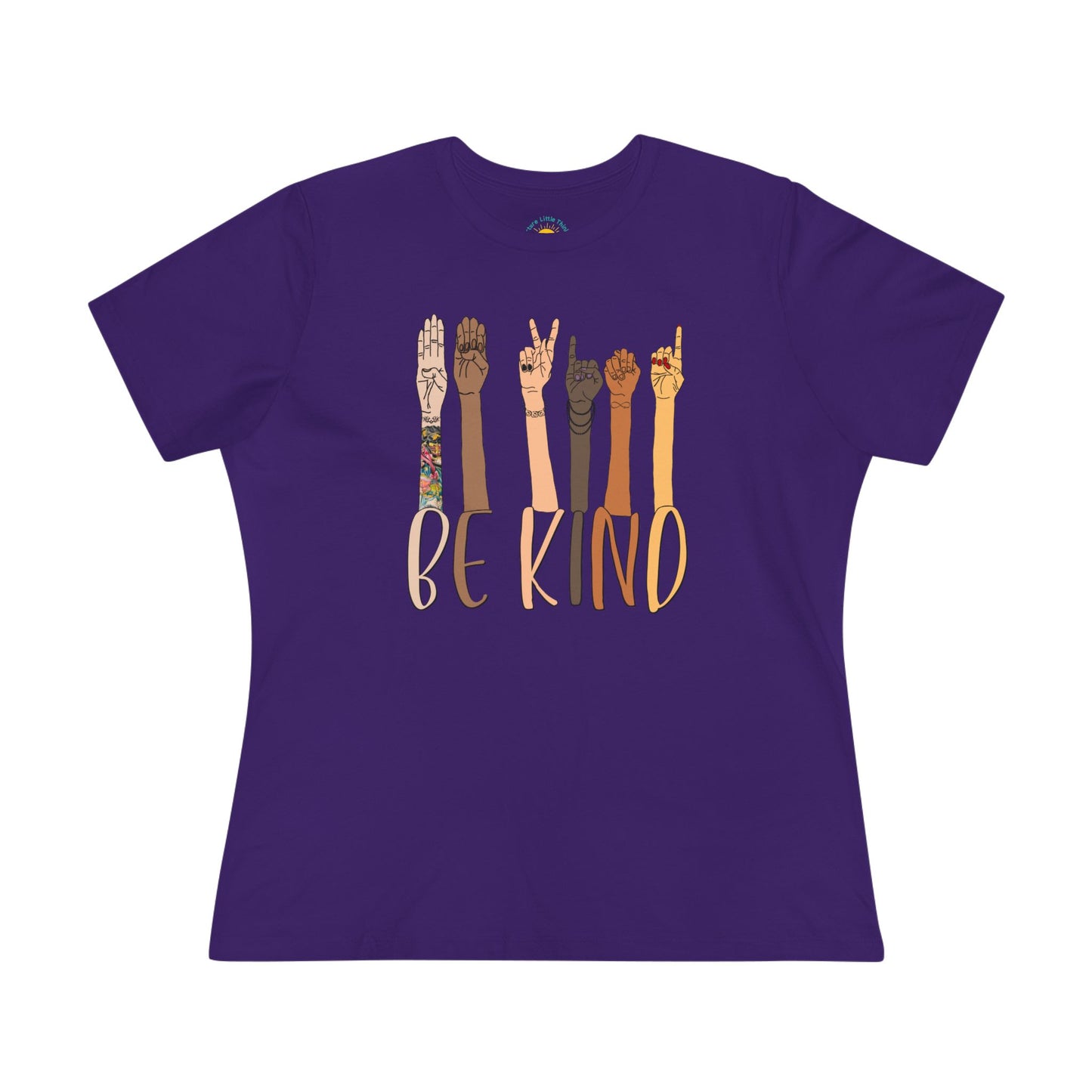 ASL Be Kind Women's Jersey T-Shirt (BC6400, Relaxed Fit)
