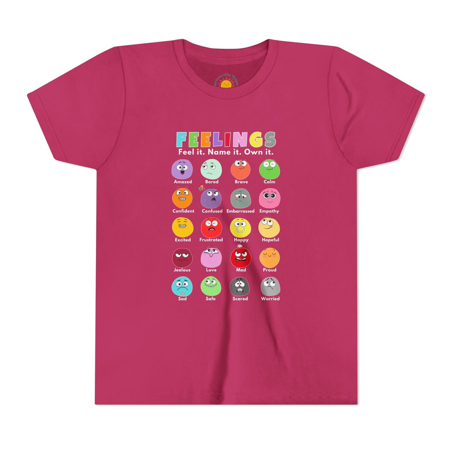 Feelings Chart Youth T-Shirt (BC3001Y)