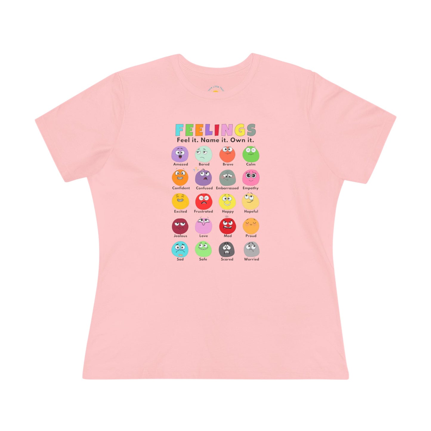 Feelings Chart Women's Jersey T-Shirt (BC6400, Relaxed Fit)