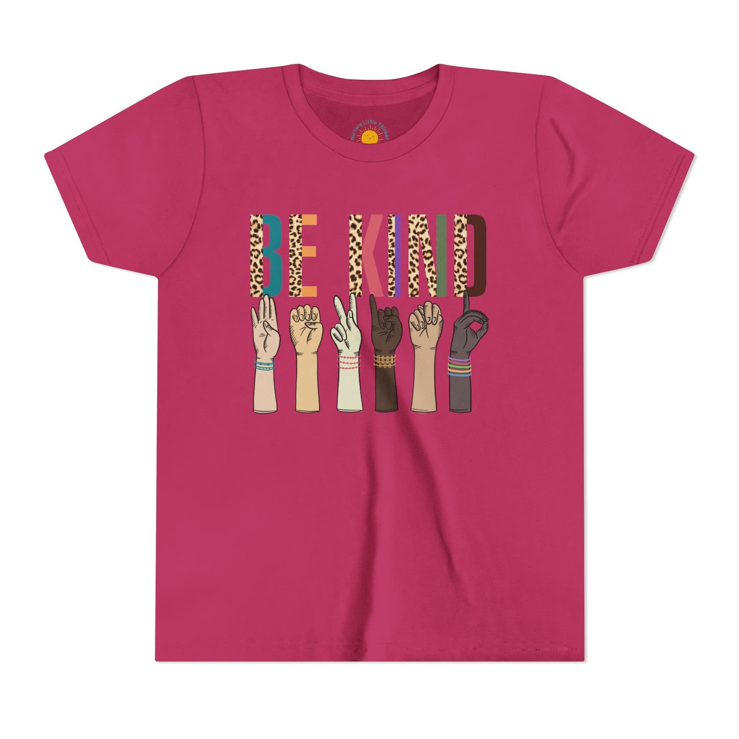 ASL Be Kind Youth T-Shirt (BC3001Y)