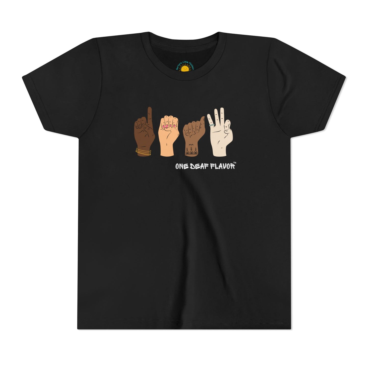 ASL Deaf Inclusive Youth T-Shirt (BC3001Y)