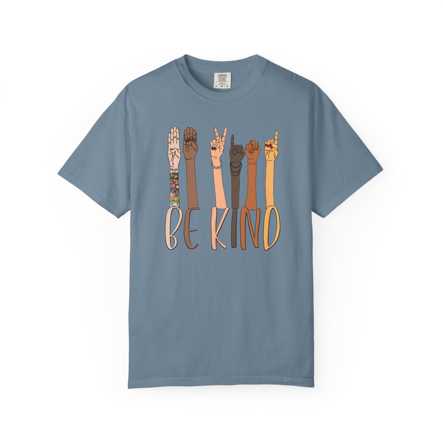 ASL Be Kind Unisex Tee (CC1717, Relaxed Fit)