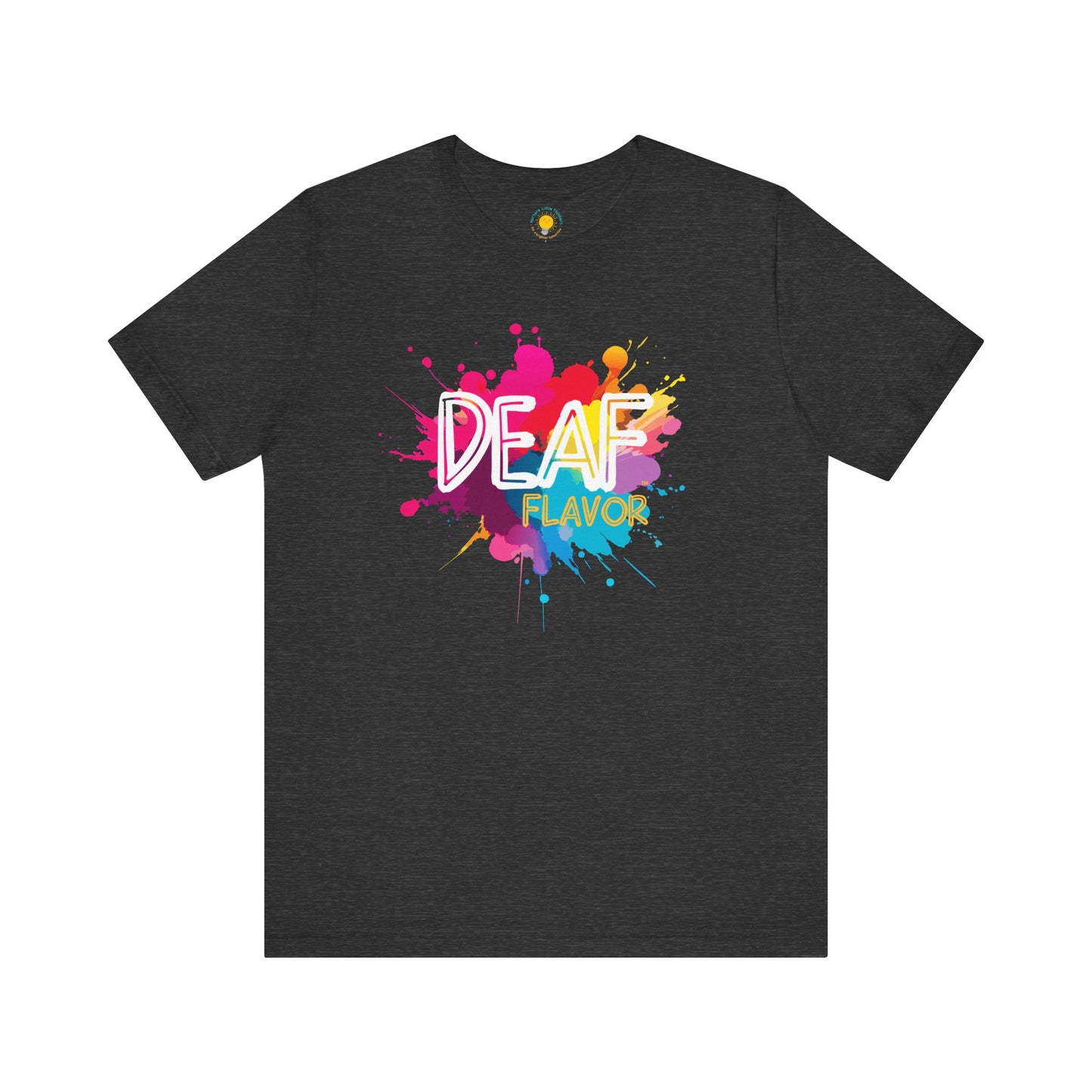 Deaf Flavor Colorful Splash Unisex Jersey T-Shirt (BC3001)
