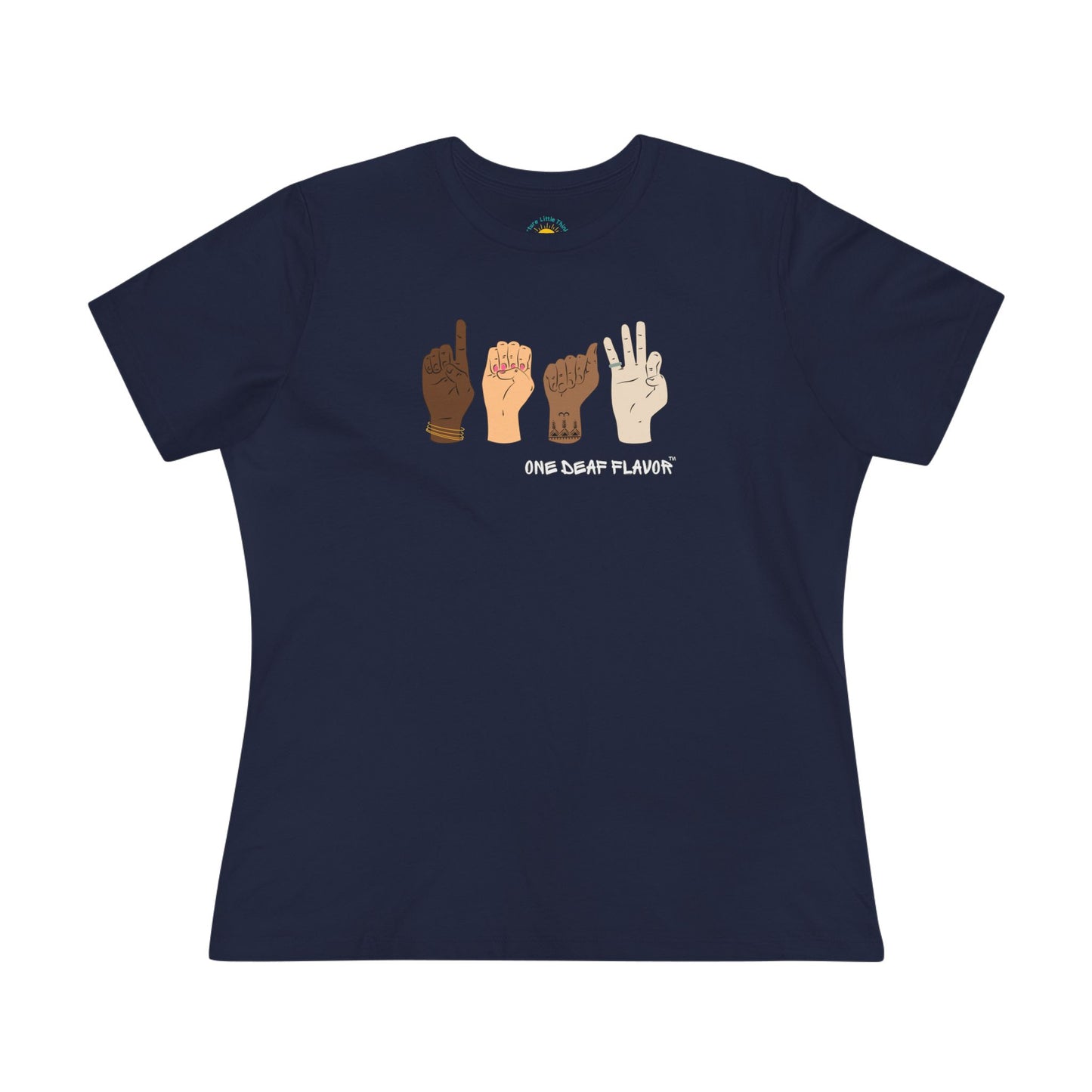 ASL Inclusive DEAF Women's Jersey T-Shirt (BC6400 Relaxed Fit)