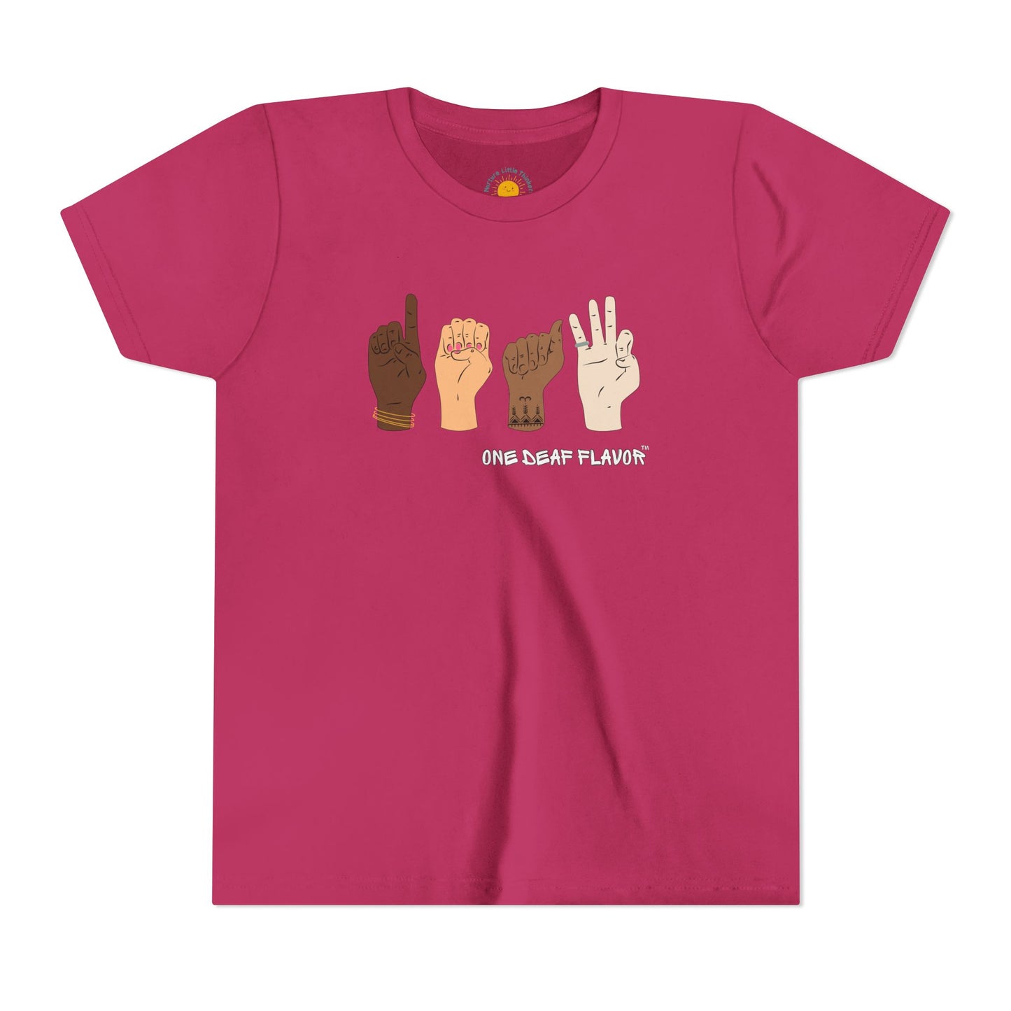 ASL Deaf Inclusive Youth T-Shirt (BC3001Y)