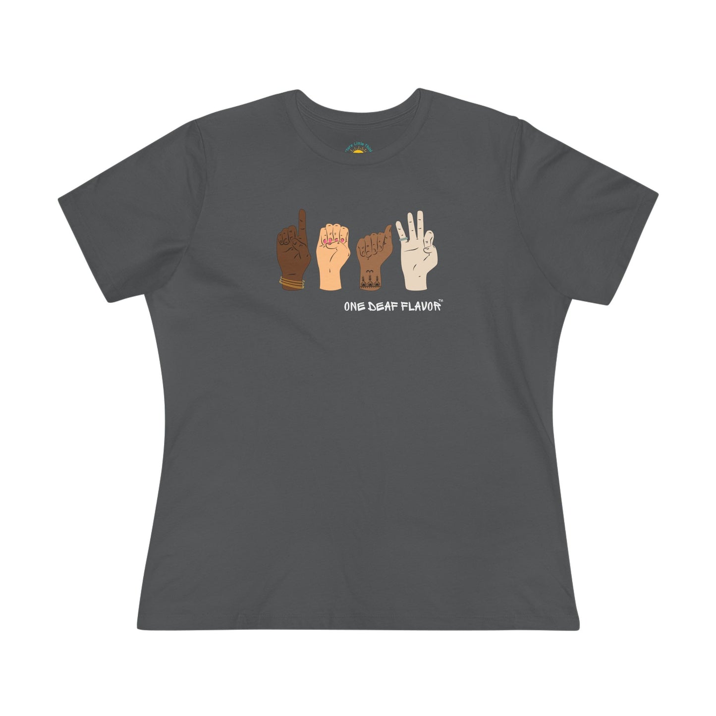 ASL Inclusive DEAF Women's Jersey T-Shirt (BC6400 Relaxed Fit)