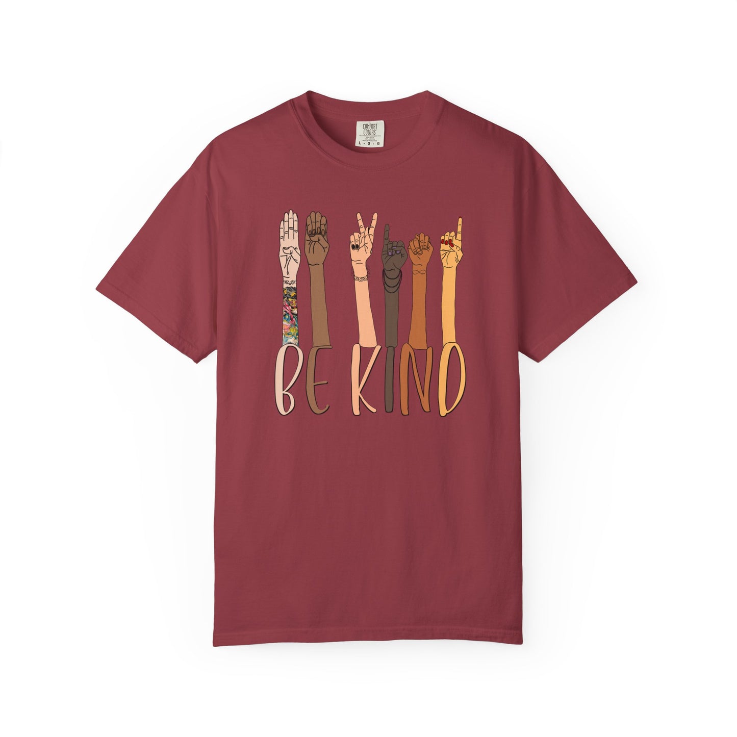 ASL Be Kind Unisex Tee (CC1717, Relaxed Fit)