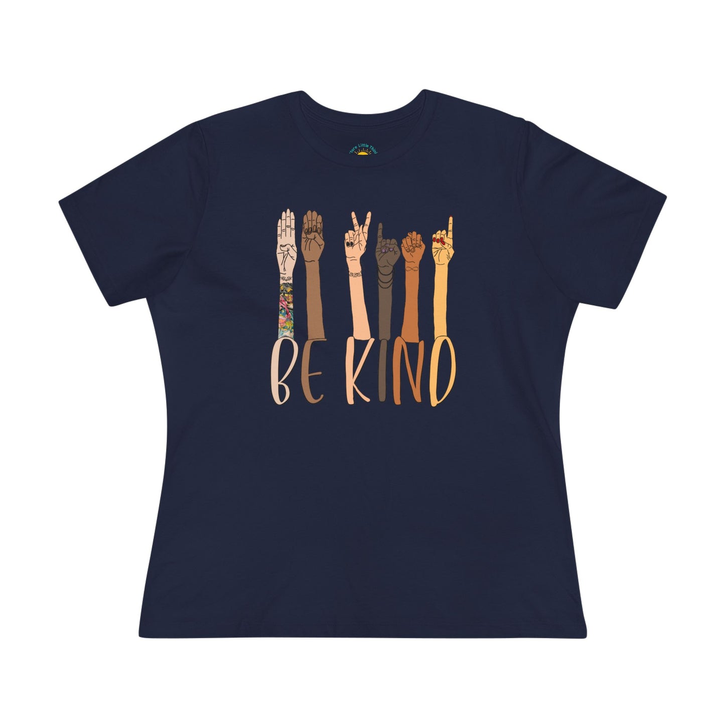 ASL Be Kind Women's Jersey T-Shirt (BC6400, Relaxed Fit)