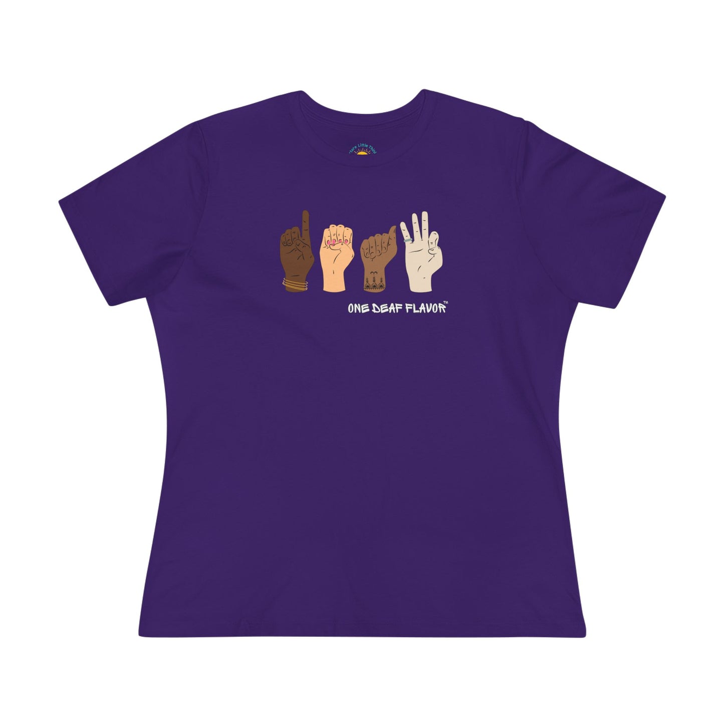 ASL Inclusive DEAF Women's Jersey T-Shirt (BC6400 Relaxed Fit)