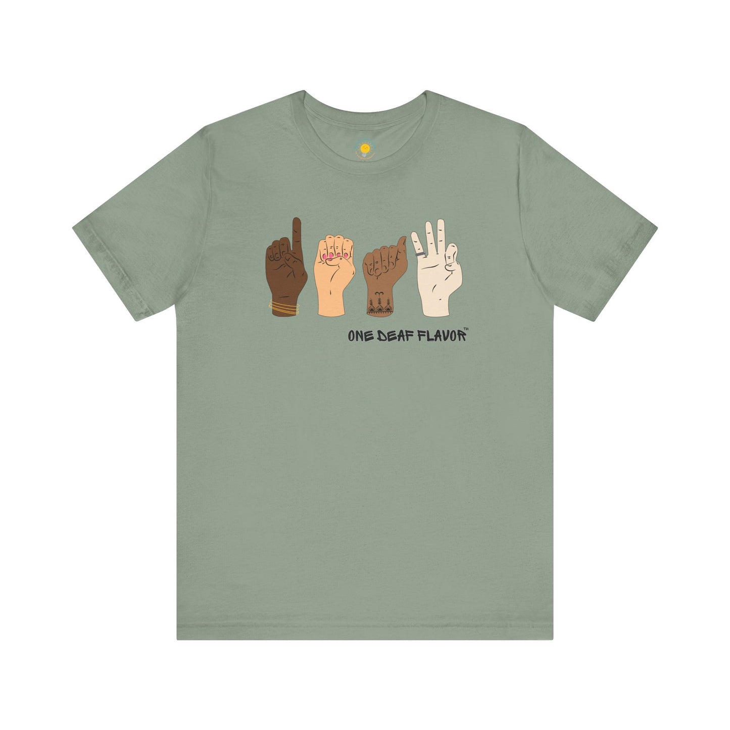 ASL Inclusive DEAF Unisex Jersey Short Sleeve T-Shirt (BC3001)
