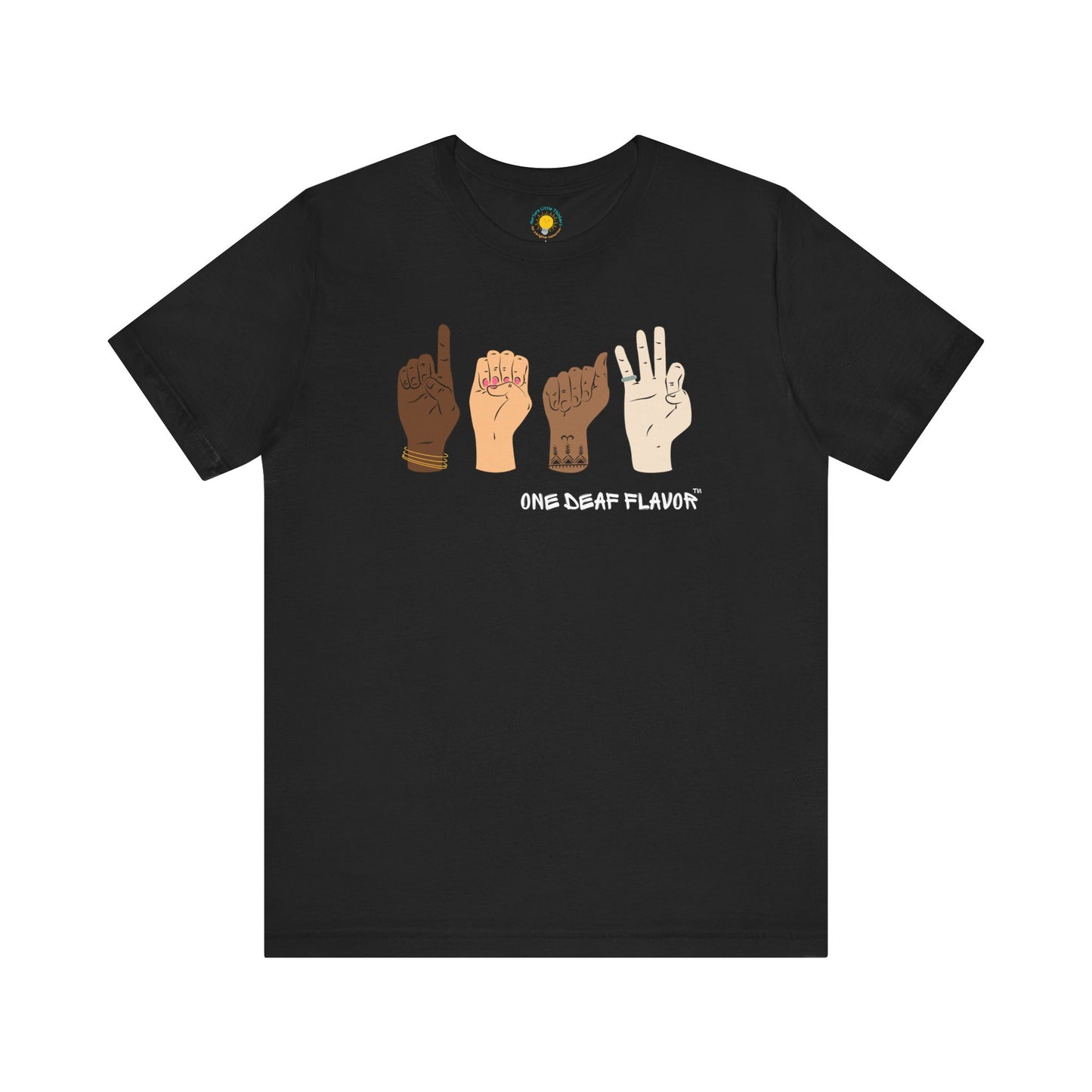 ASL Inclusive DEAF Unisex Jersey Short Sleeve T-Shirt (BC3001)