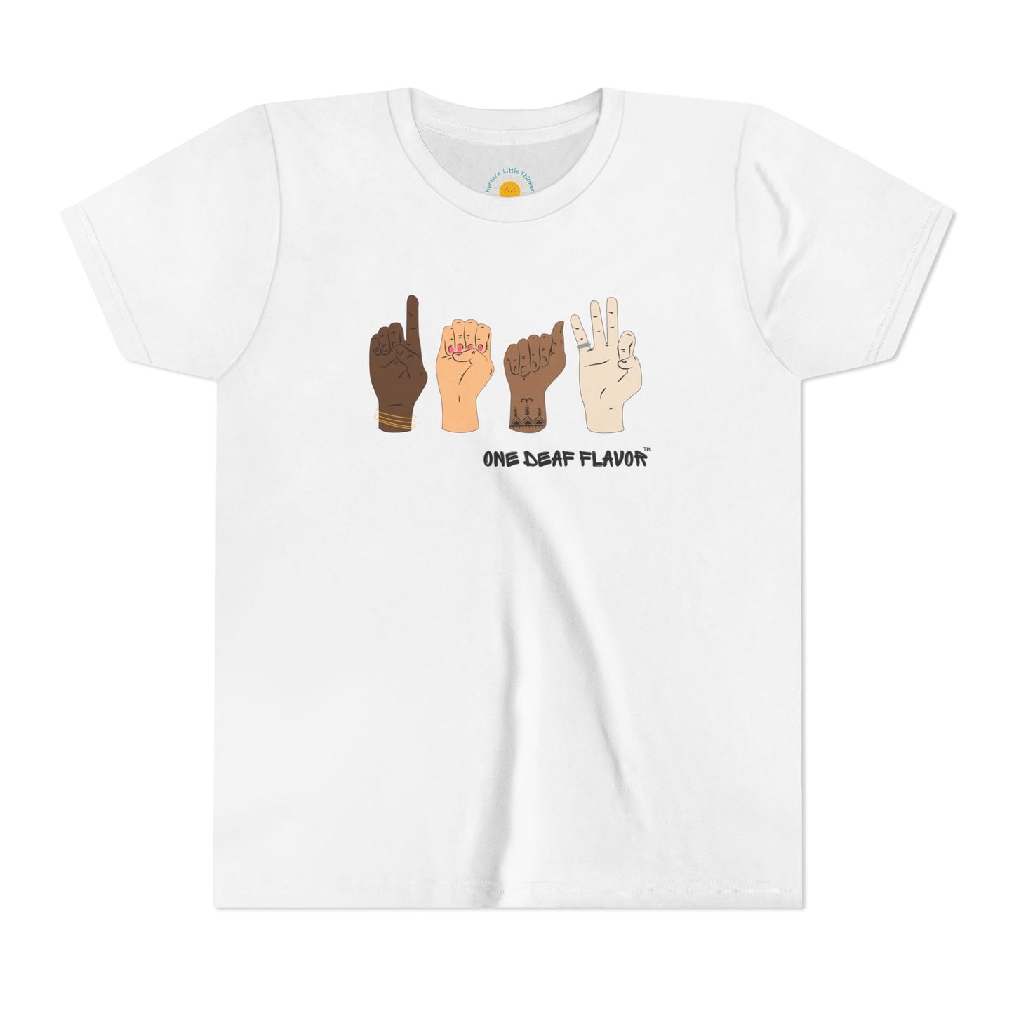 ASL Deaf Inclusive Youth T-Shirt (BC3001Y)