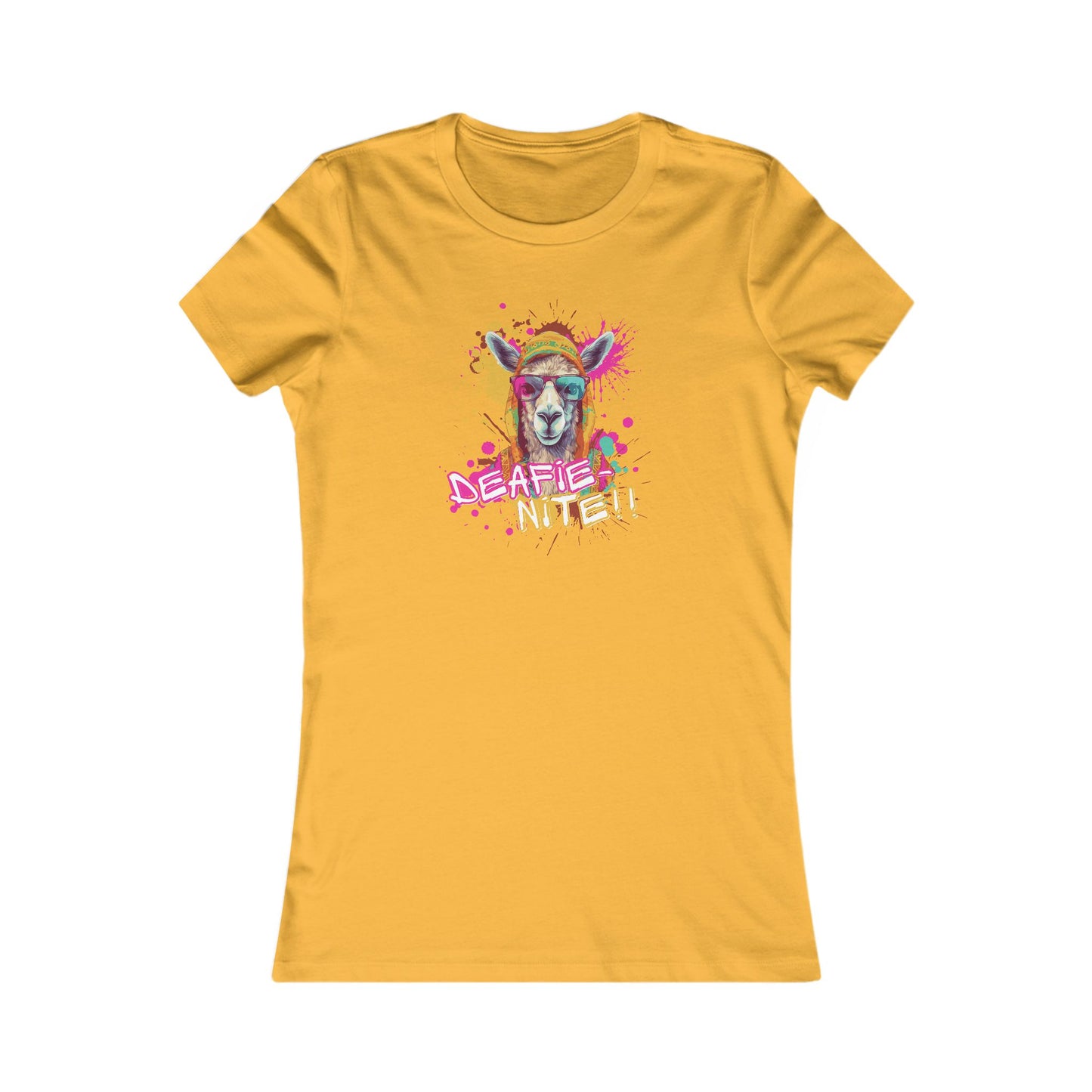 Deafie Nite Women's Favorite Tee (BC6004, Slim Fit)