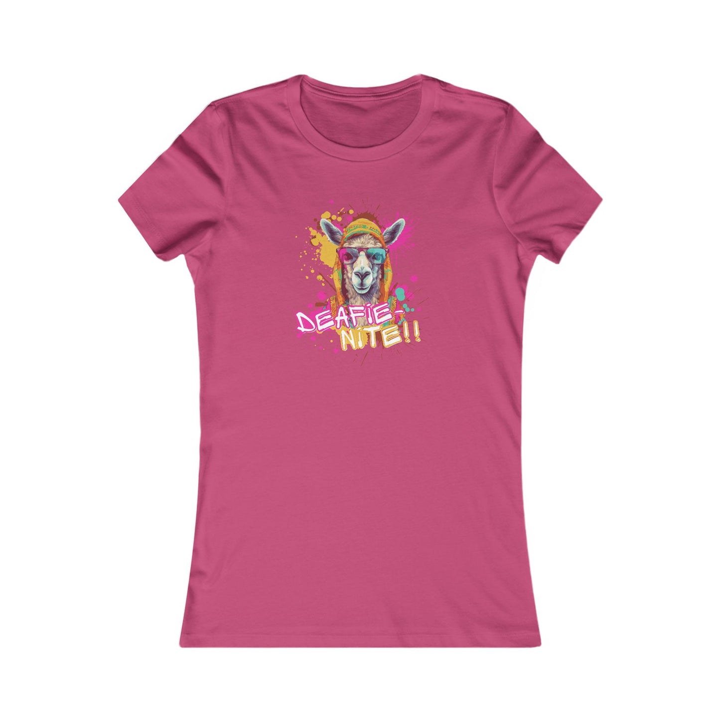 Deafie Nite Women's Favorite Tee (BC6004, Slim Fit)