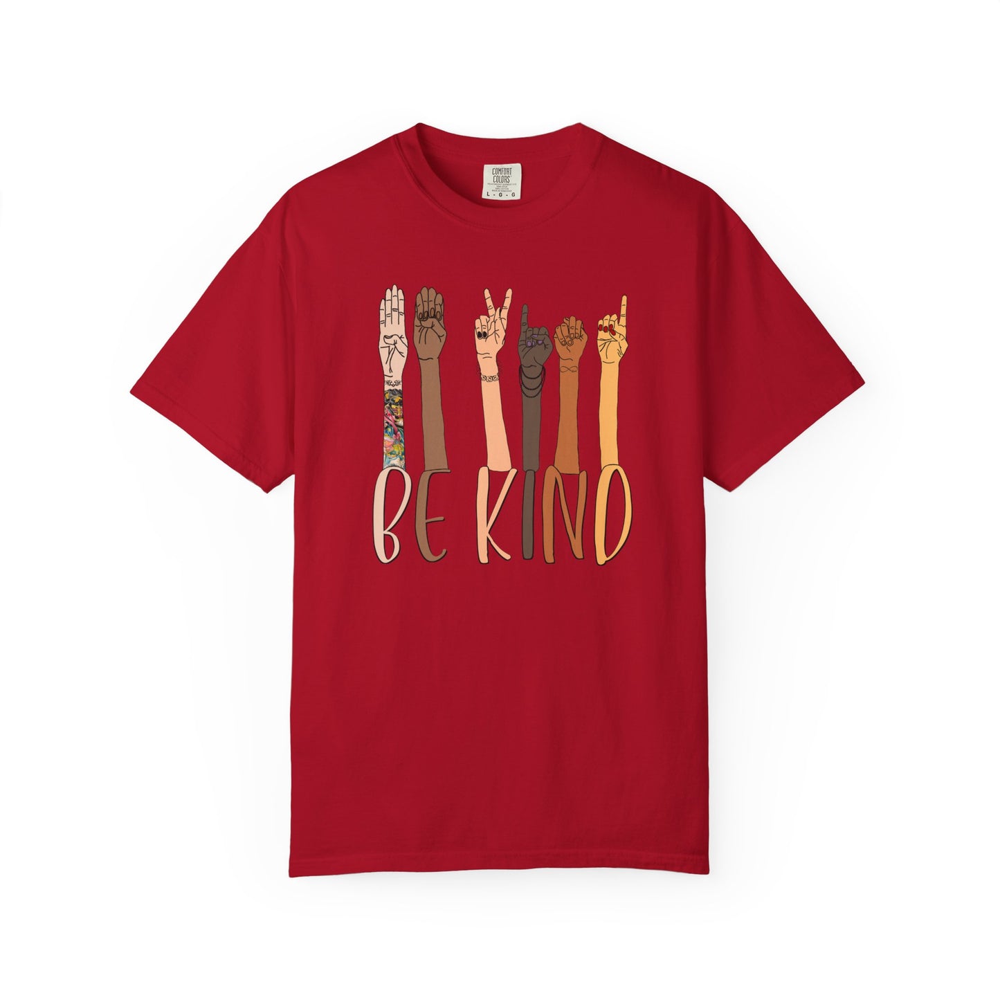 ASL Be Kind Unisex Tee (CC1717, Relaxed Fit)