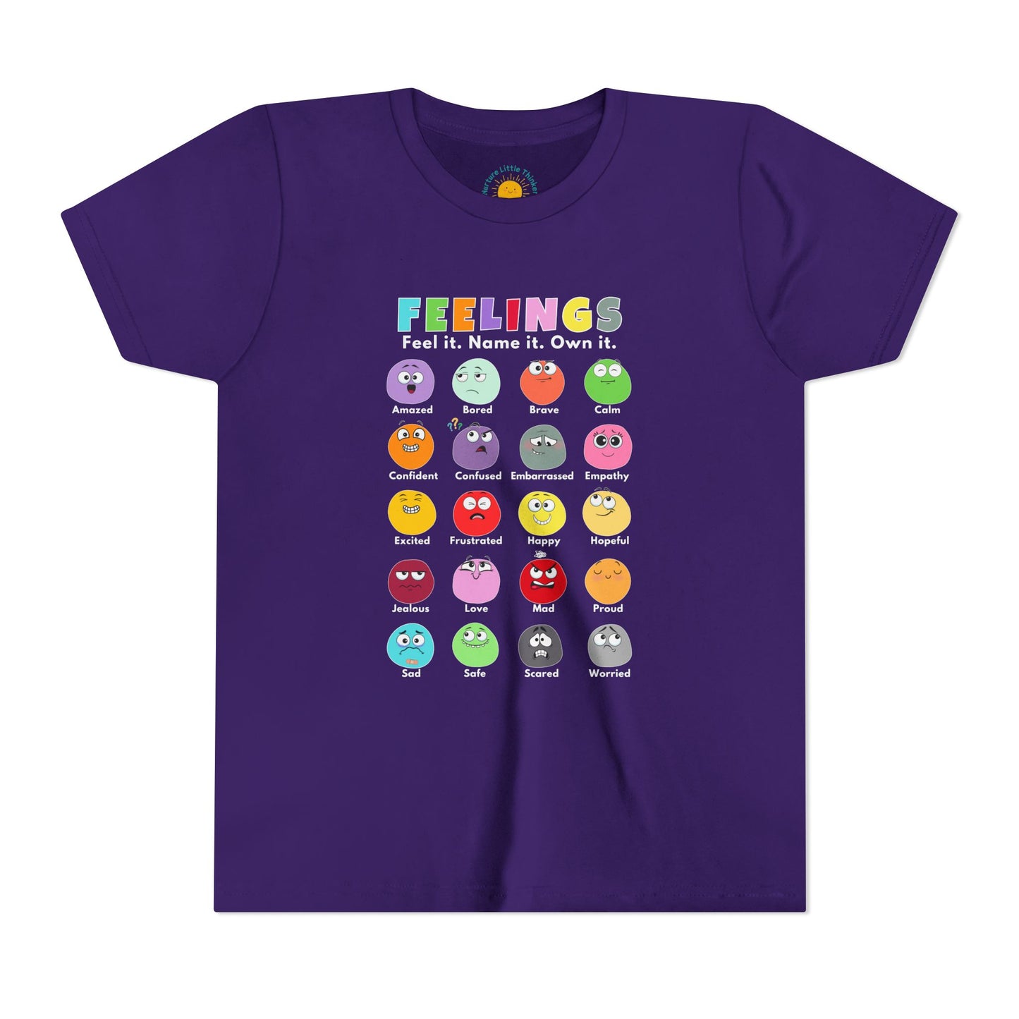Feelings Chart Youth T-Shirt (BC3001Y)