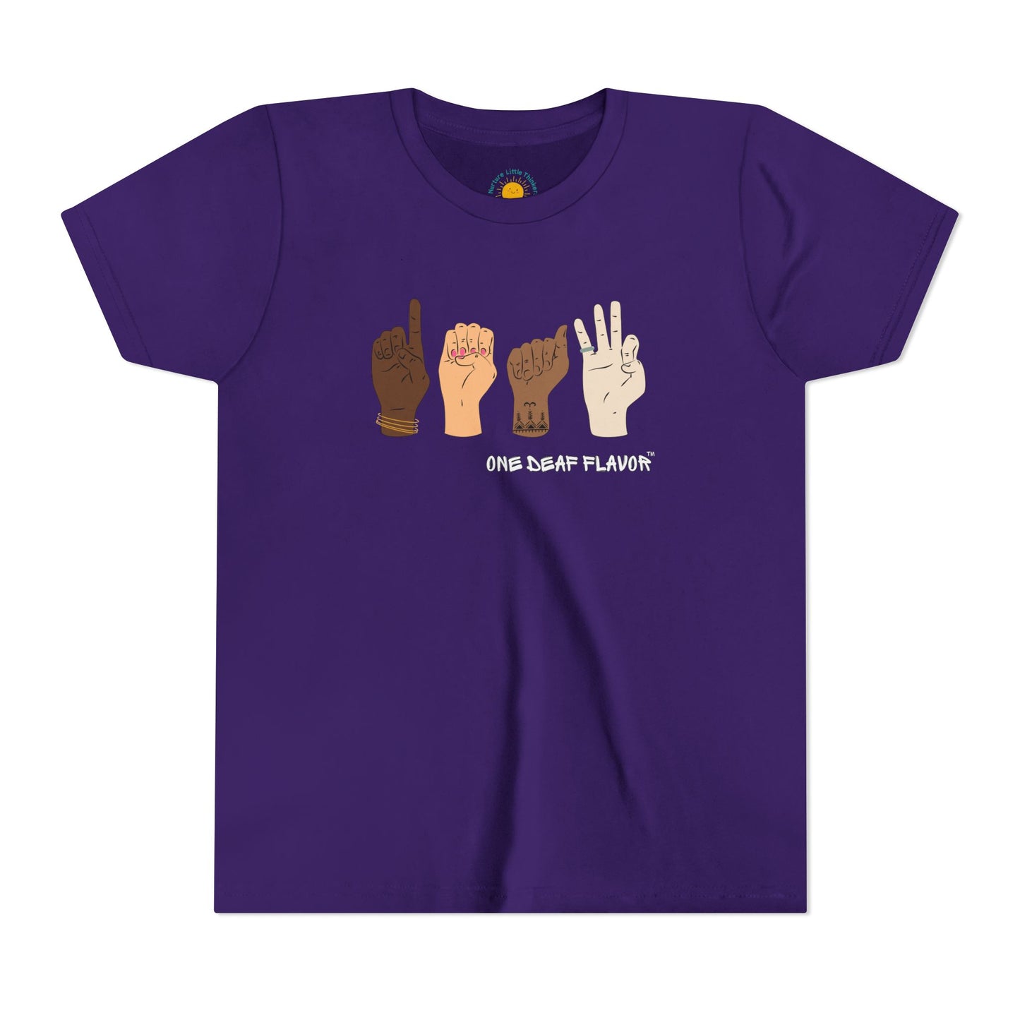 ASL Deaf Inclusive Youth T-Shirt (BC3001Y)