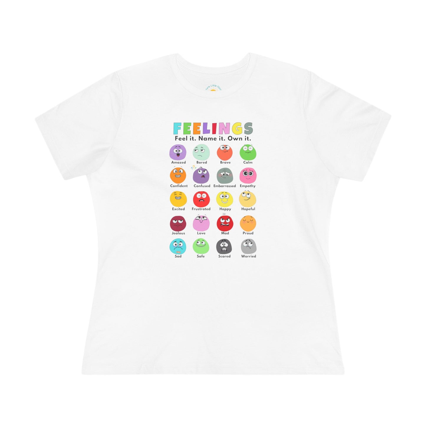 Feelings Chart Women's Jersey T-Shirt (BC6400, Relaxed Fit)