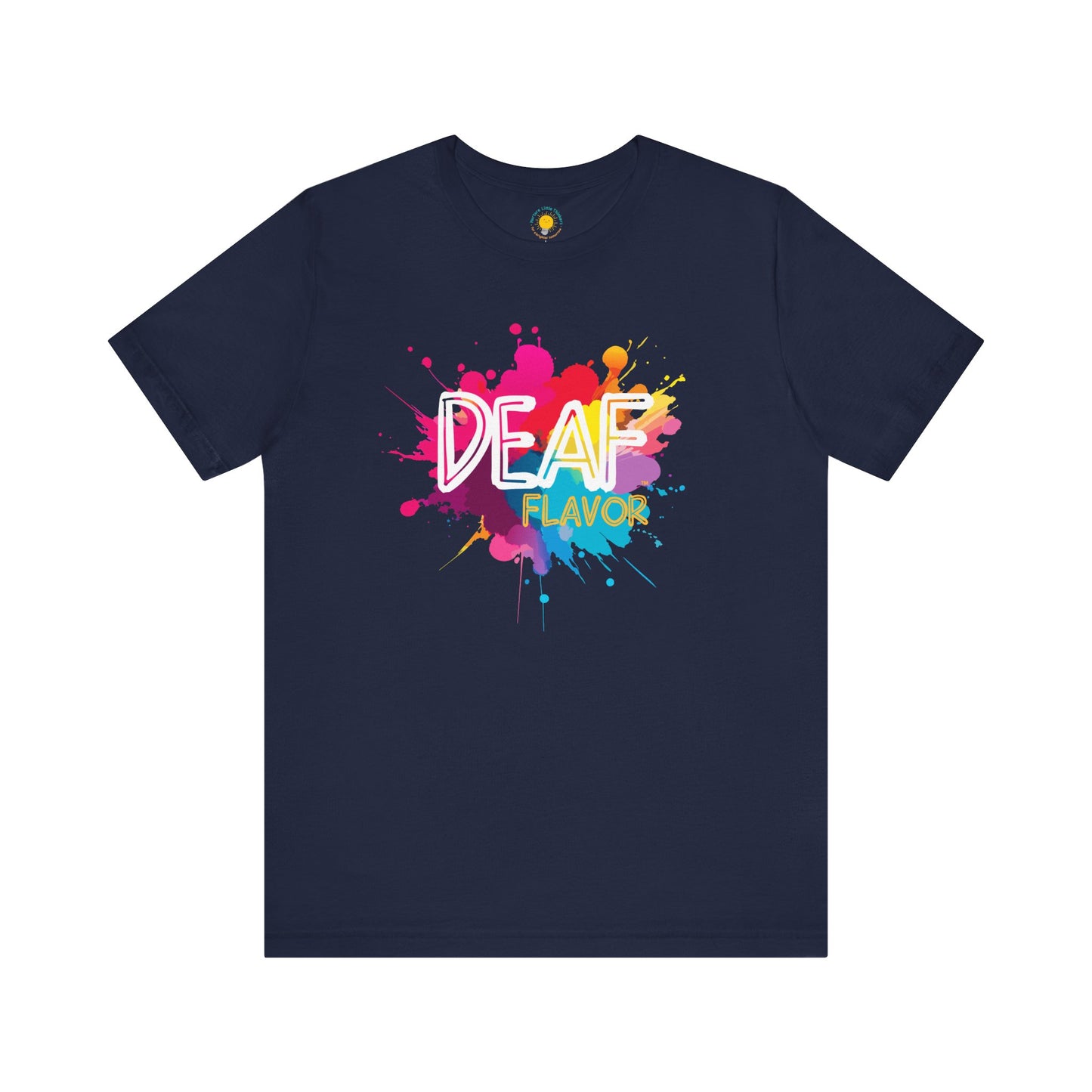 Deaf Flavor Colorful Splash Unisex Jersey T-Shirt (BC3001)