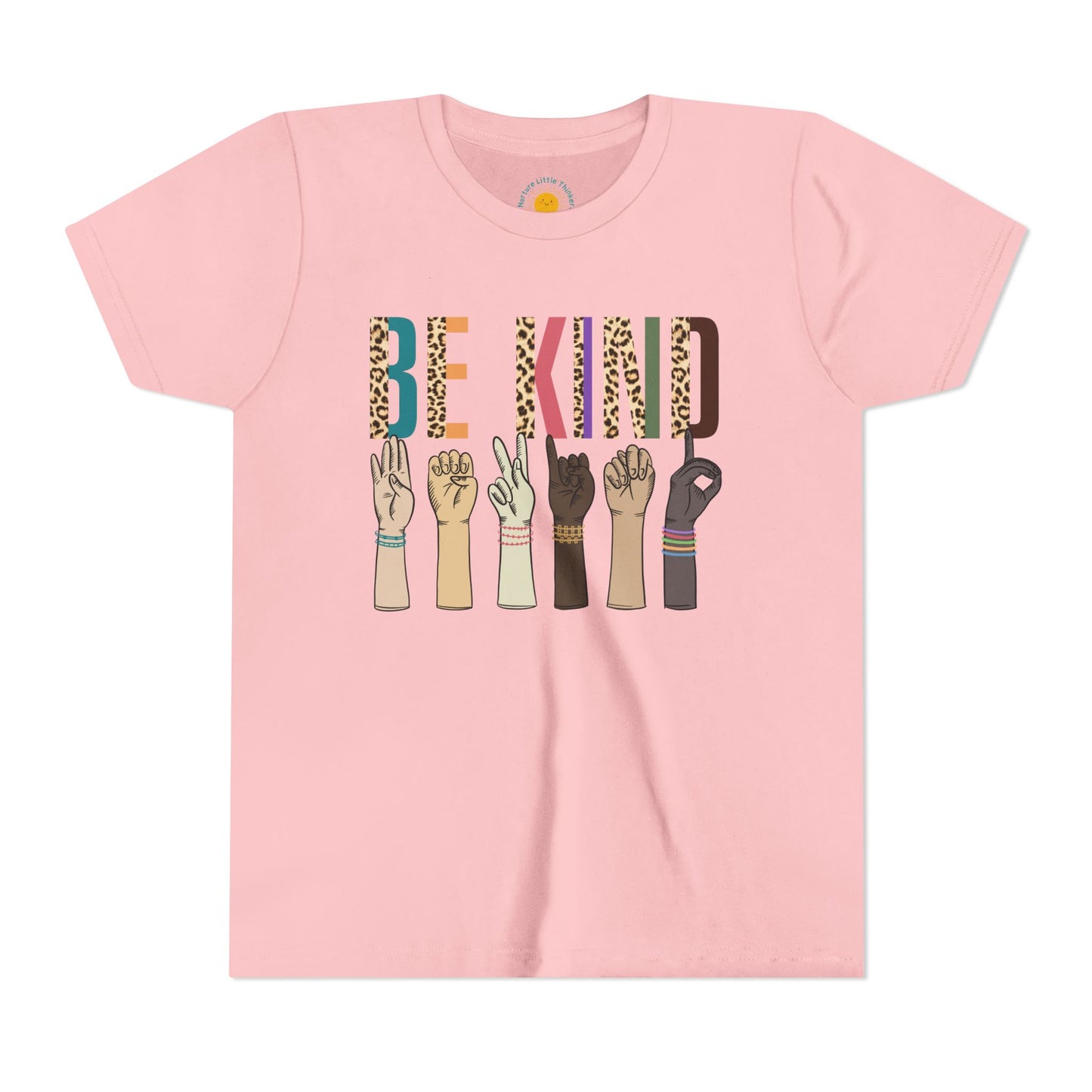 ASL Be Kind Youth T-Shirt (BC3001Y)