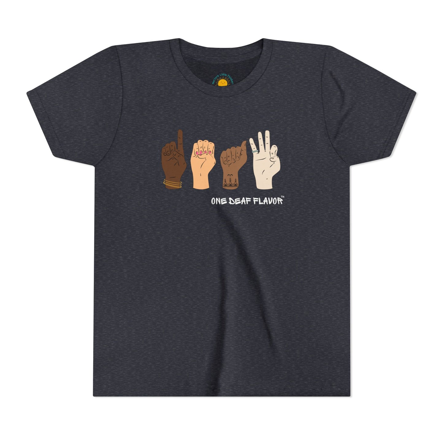 ASL Deaf Inclusive Youth T-Shirt (BC3001Y)