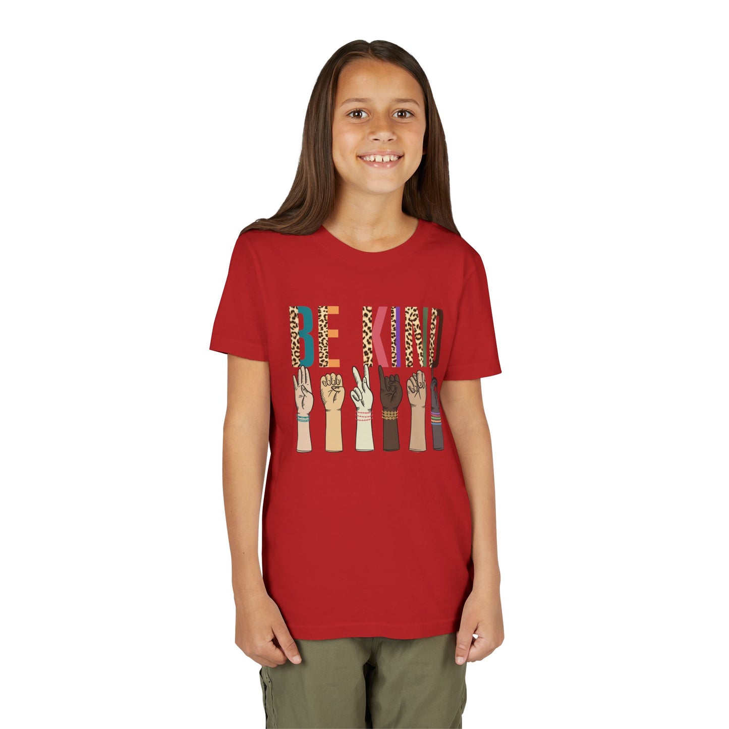 ASL Be Kind Youth T-Shirt (BC3001Y)