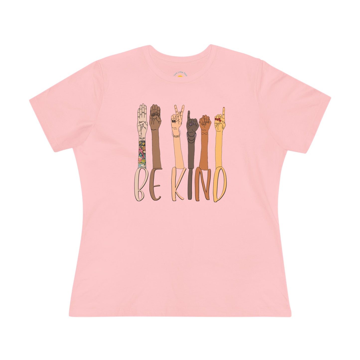 ASL Be Kind Women's Jersey T-Shirt (BC6400, Relaxed Fit)