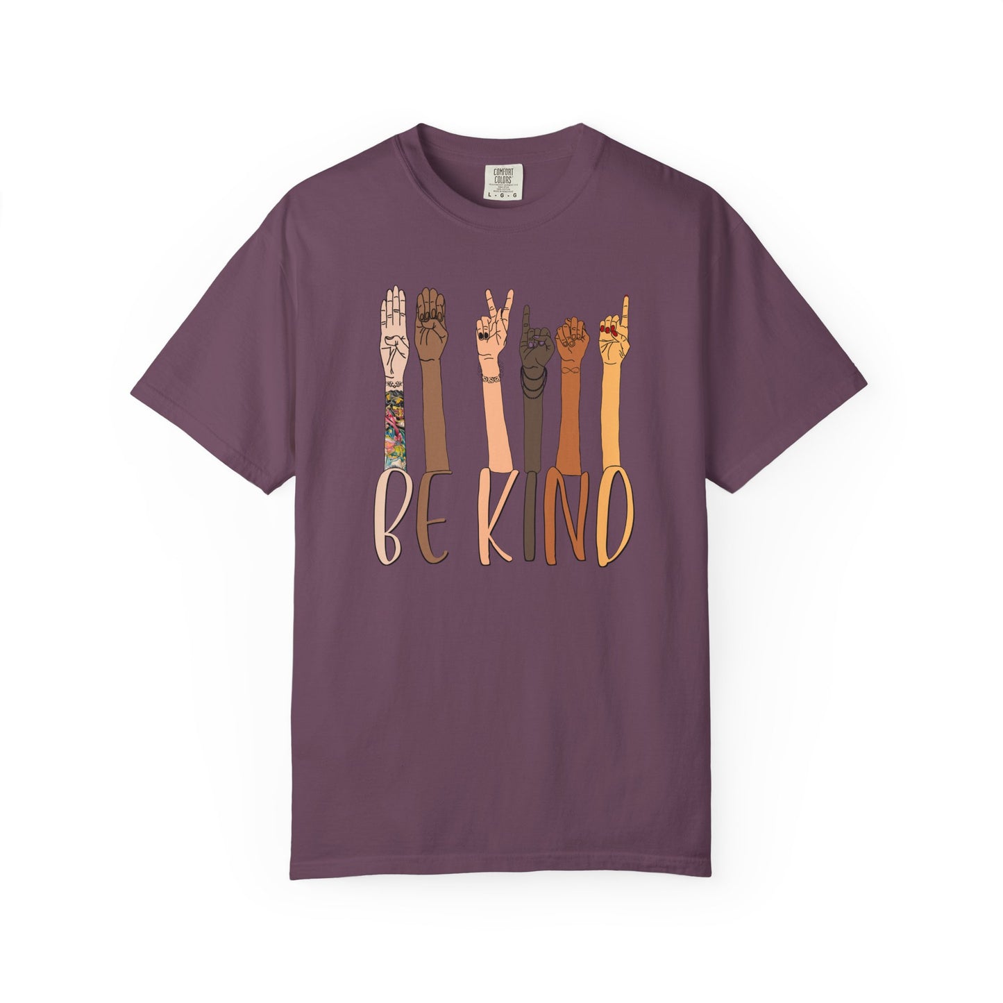 ASL Be Kind Unisex Tee (CC1717, Relaxed Fit)