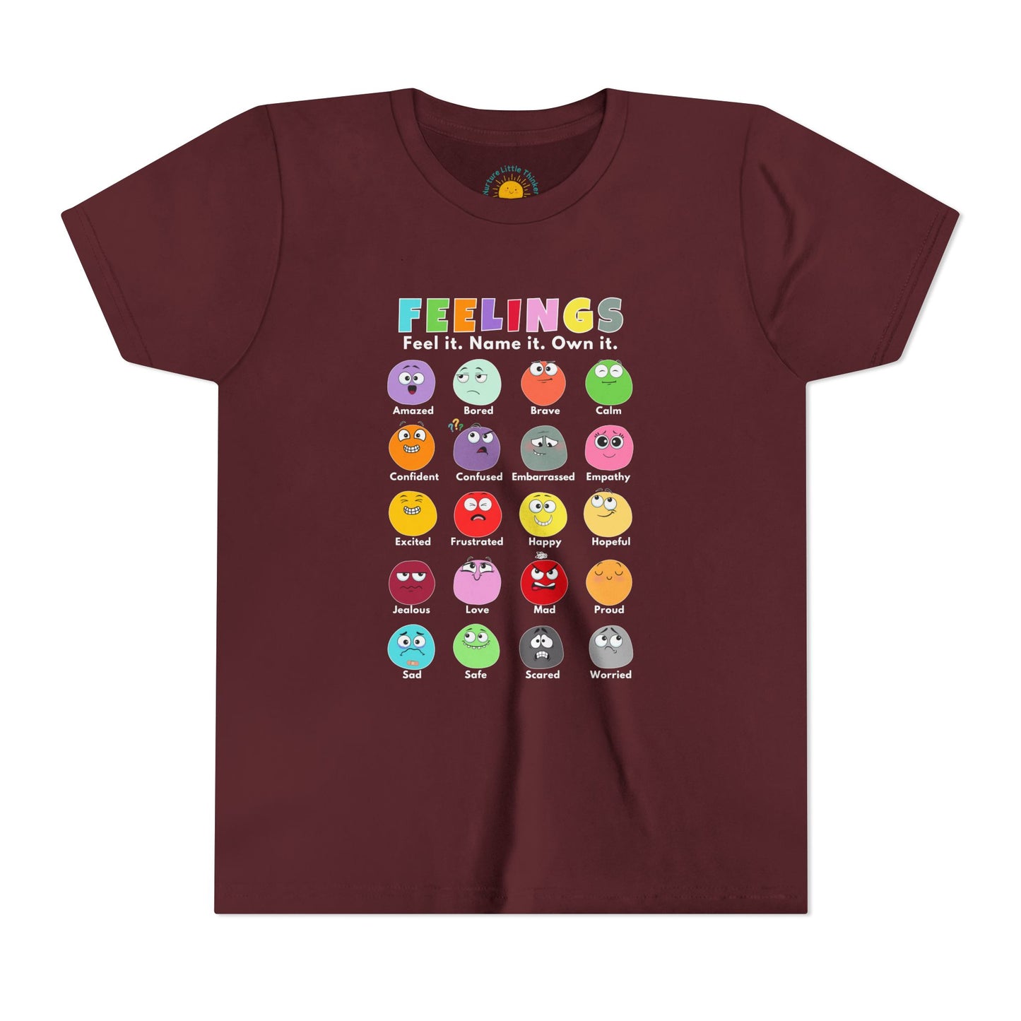 Feelings Chart Youth T-Shirt (BC3001Y)