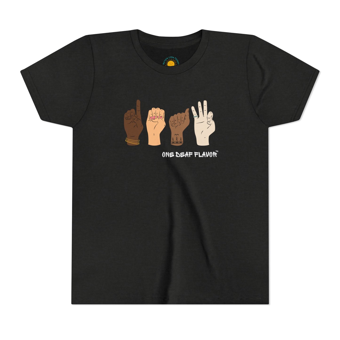 ASL Deaf Inclusive Youth T-Shirt (BC3001Y)