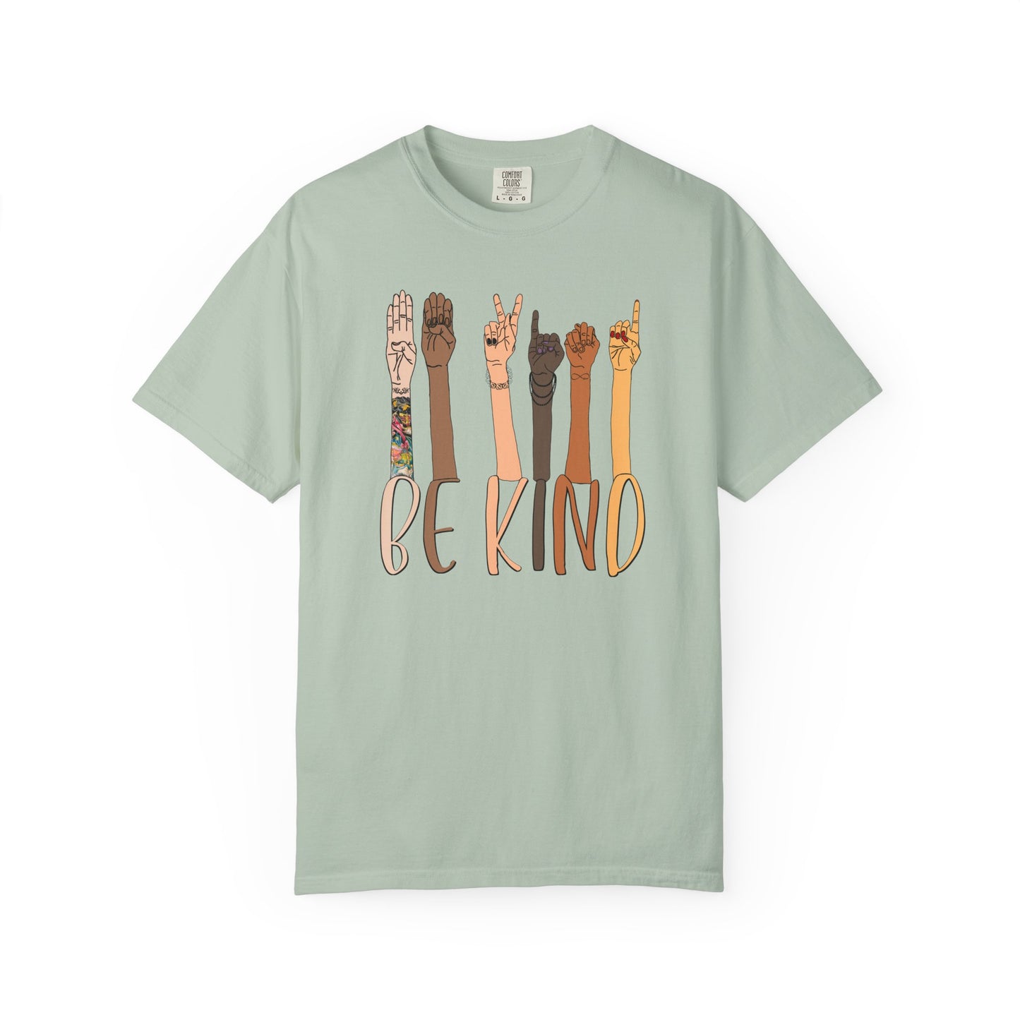 ASL Be Kind Unisex Tee (CC1717, Relaxed Fit)