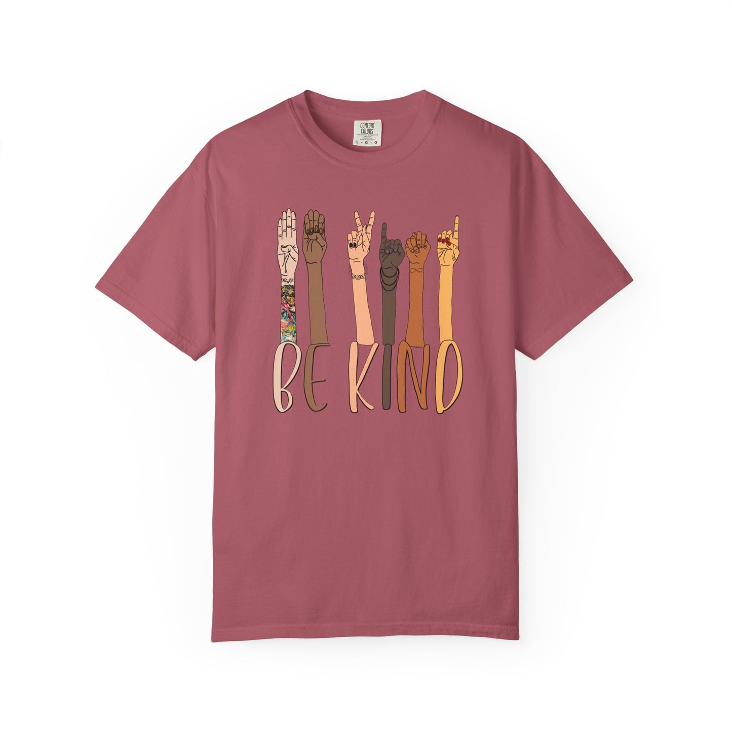 ASL Be Kind Unisex Tee (CC1717, Relaxed Fit)