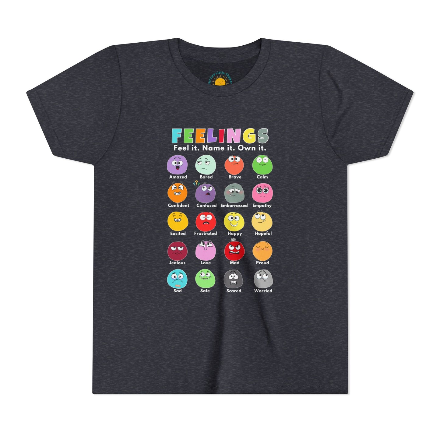 Feelings Chart Youth T-Shirt (BC3001Y)