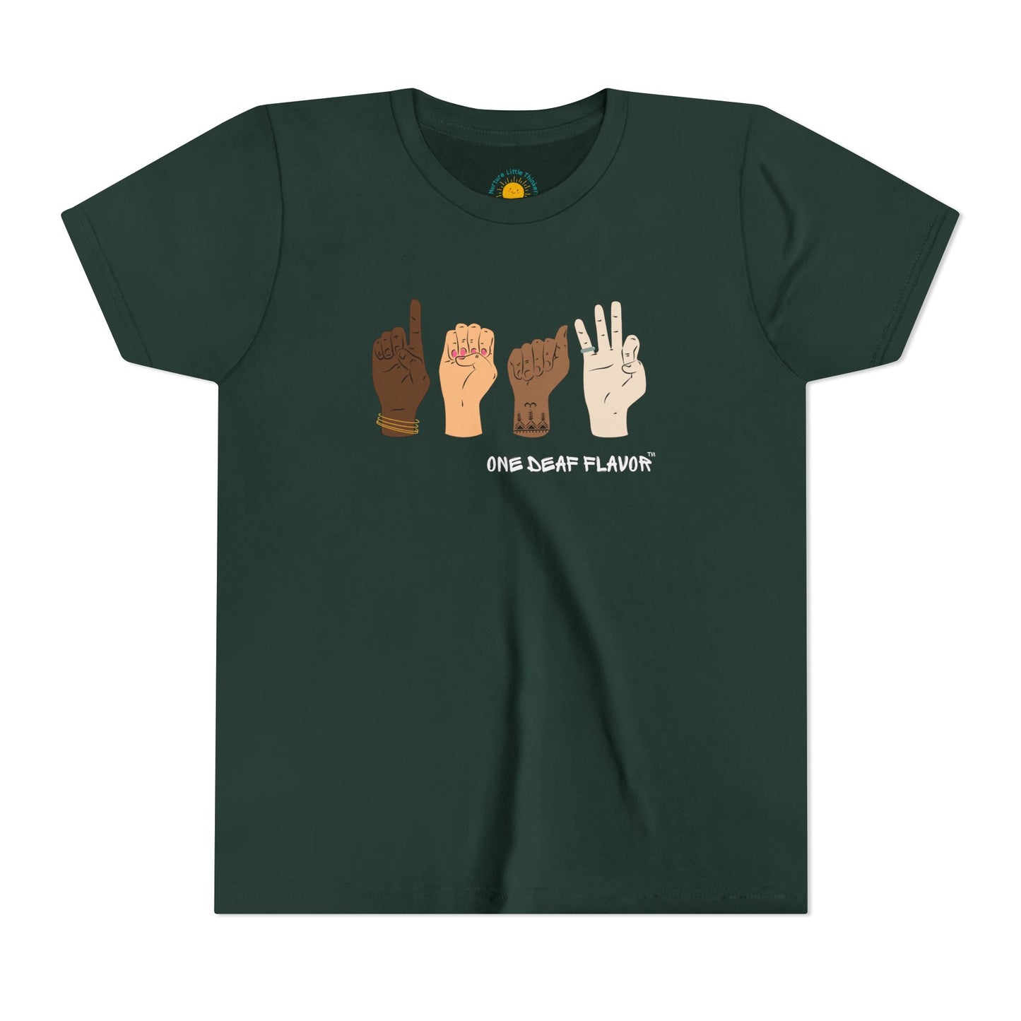 ASL Deaf Inclusive Youth T-Shirt (BC3001Y)