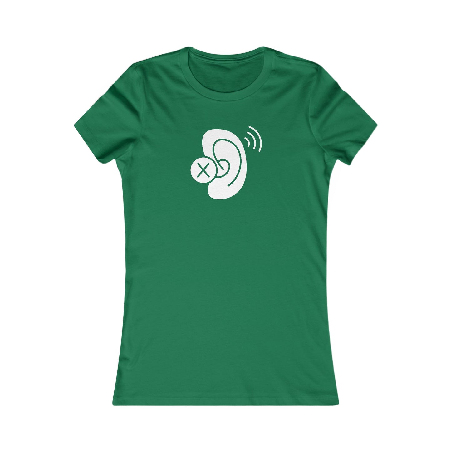 Deaf Ear Women's Favorite T-Shirt (BC6004, Slim Fit)