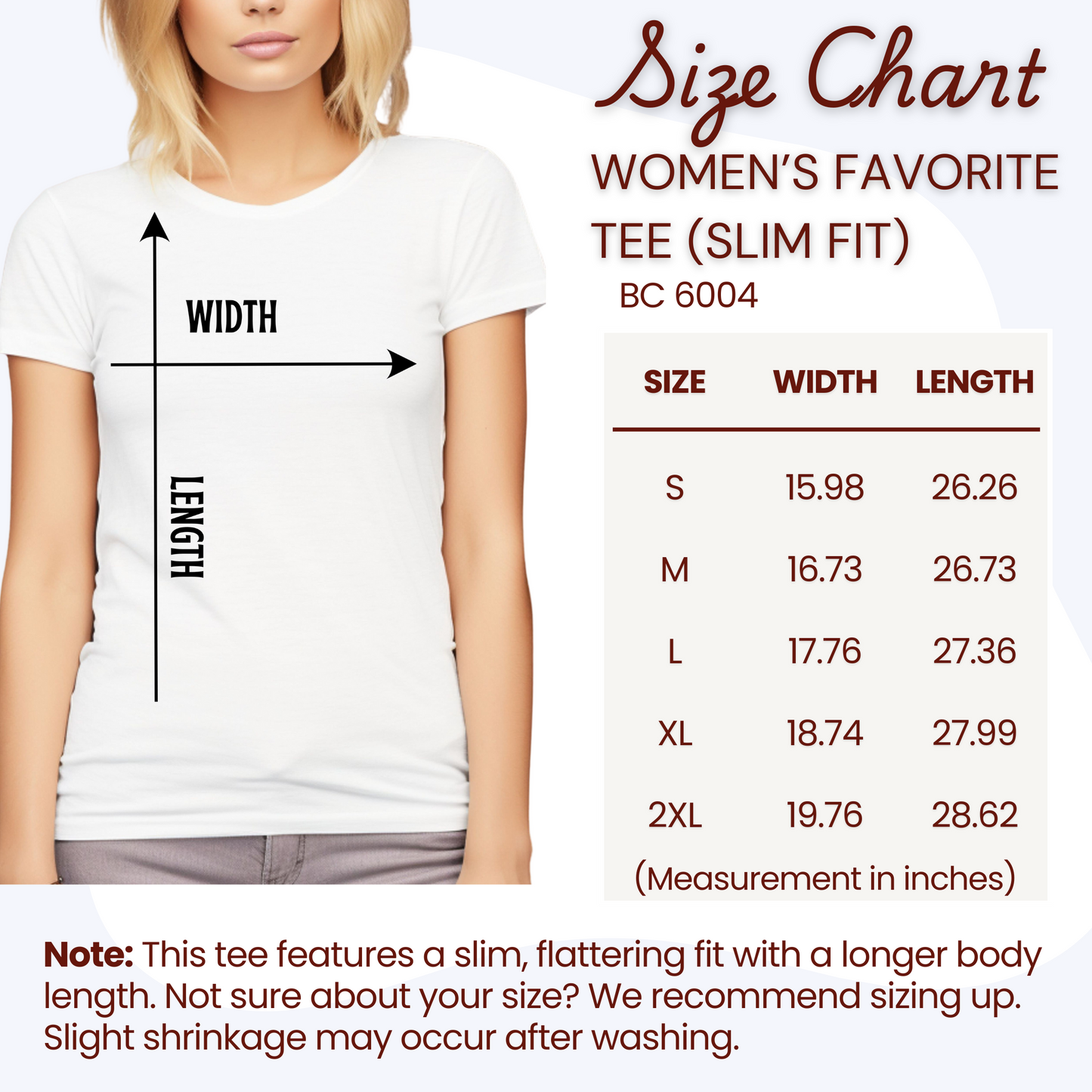 Deaf Ear Women's Favorite T-Shirt (BC6004, Slim Fit)