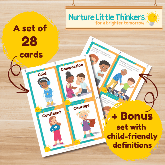 4”x5” Emotions and Feelings Flashcards