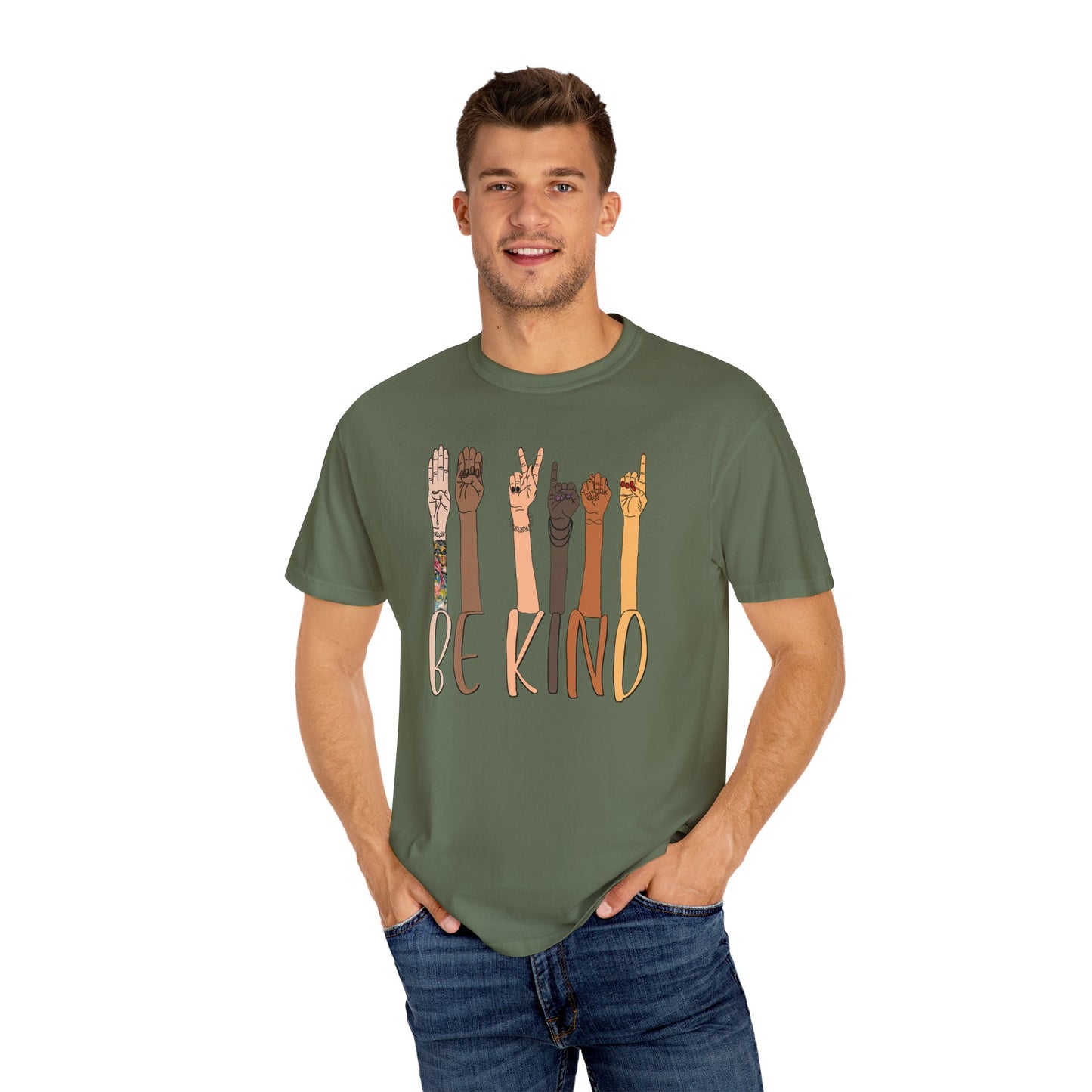 ASL Be Kind Unisex Tee (CC1717, Relaxed Fit)