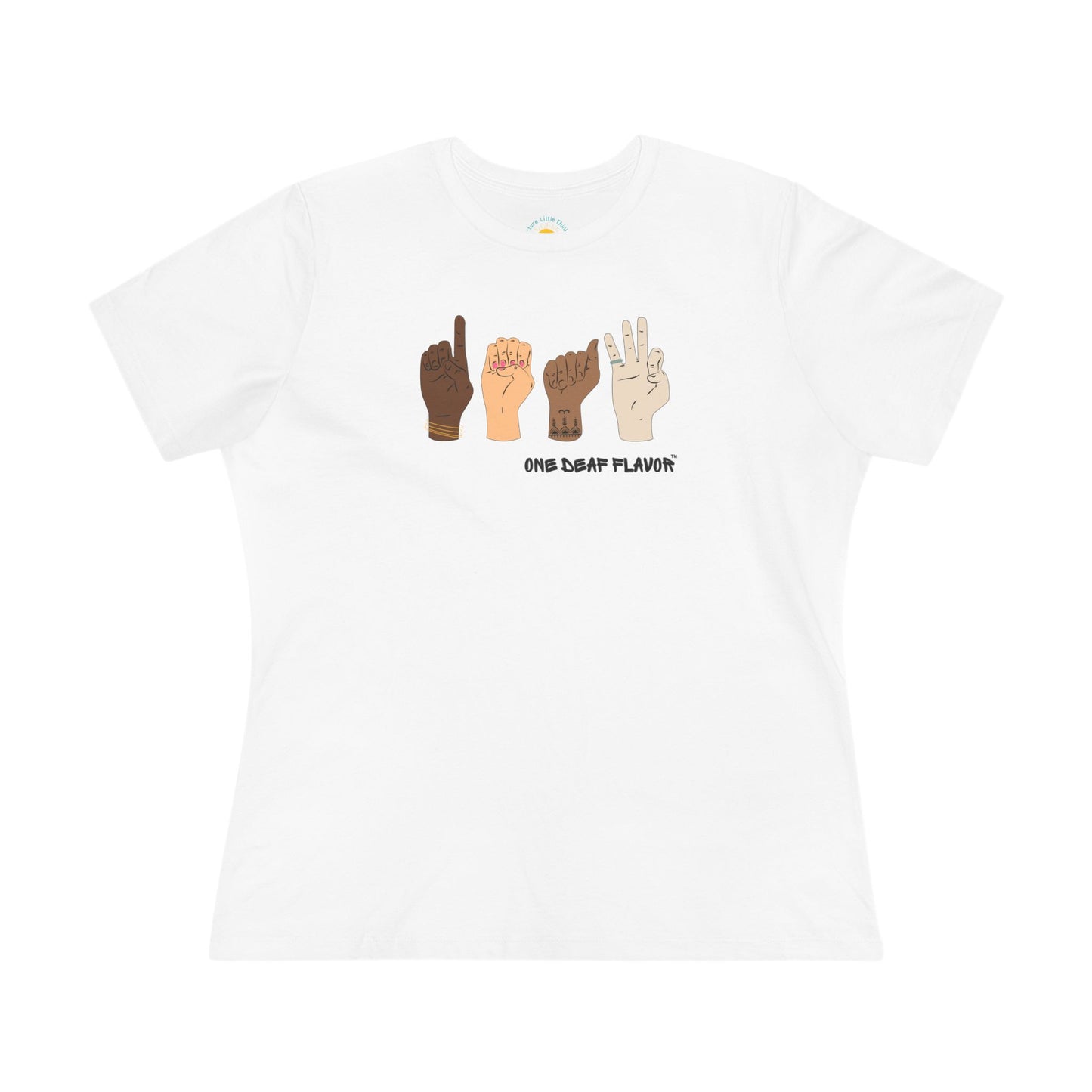 ASL Inclusive DEAF Women's Jersey T-Shirt (BC6400 Relaxed Fit)