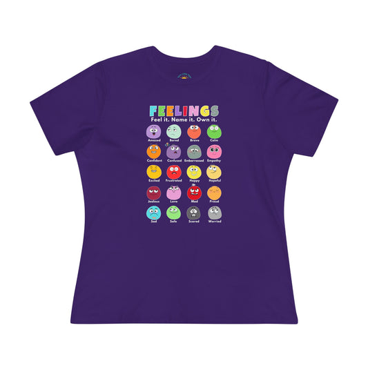 Feelings Chart Women's Jersey T-Shirt (BC6400, Relaxed Fit)
