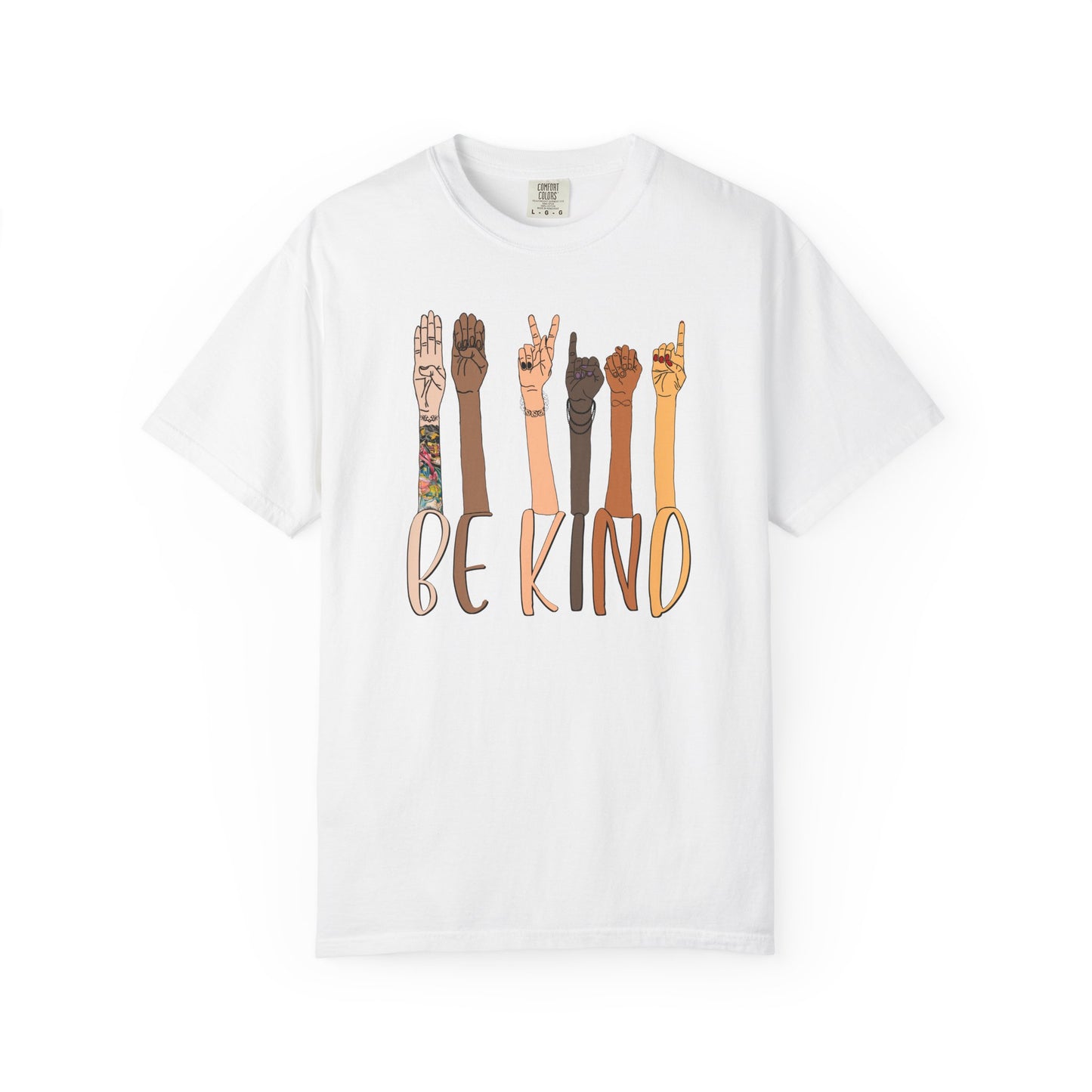 ASL Be Kind Unisex Tee (CC1717, Relaxed Fit)