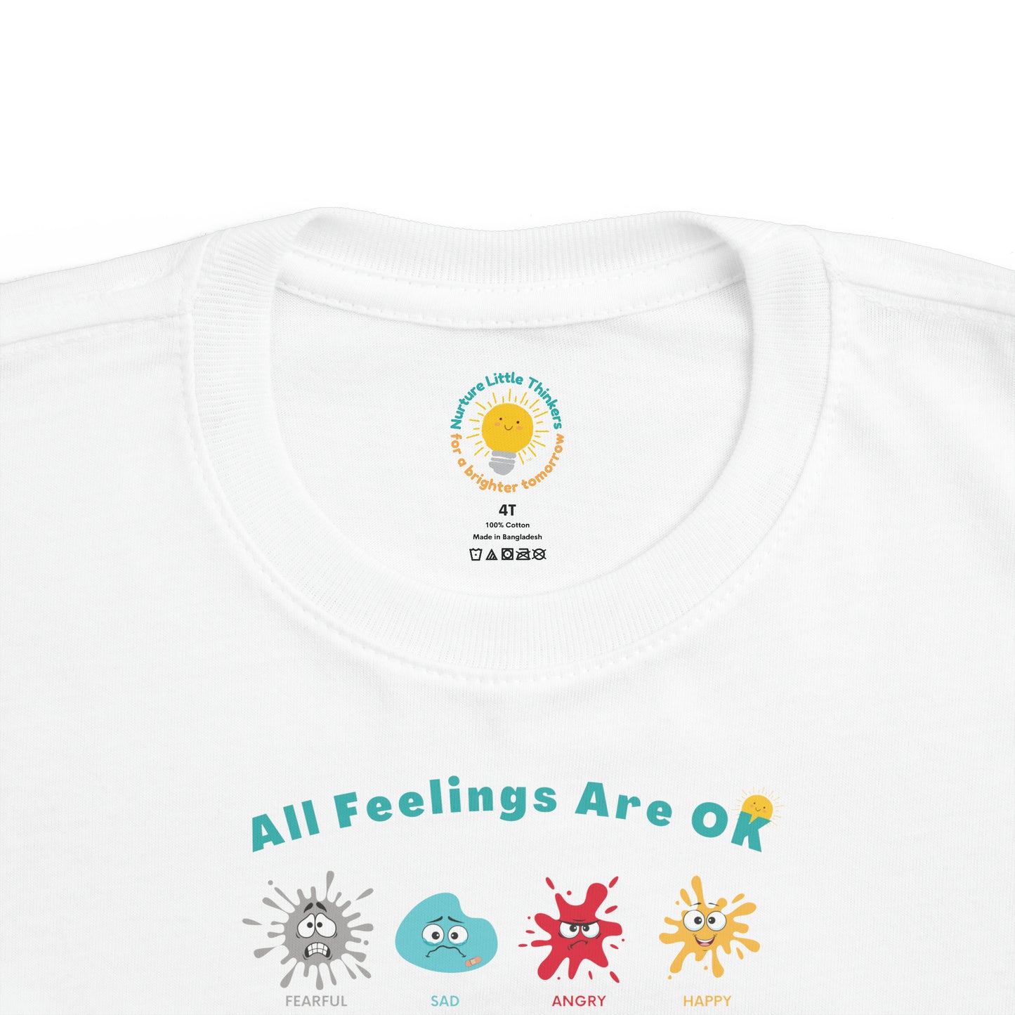 All Feelings Are OK - Toddler's Fine Jersey Tee